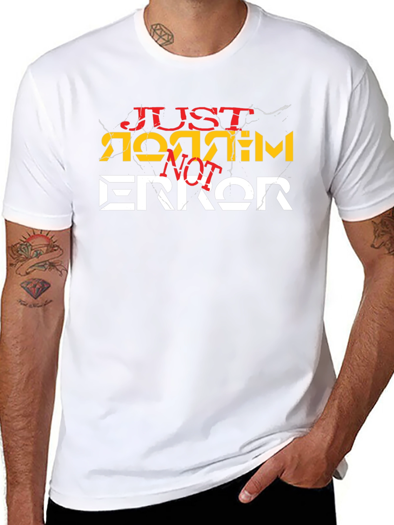 Just Not Sorry Error Black T-Shirt