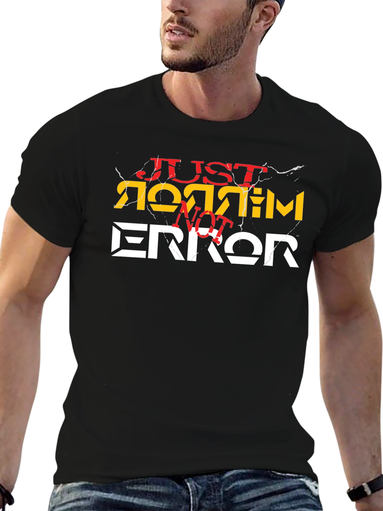 Just Not Sorry Error Black T-Shirt