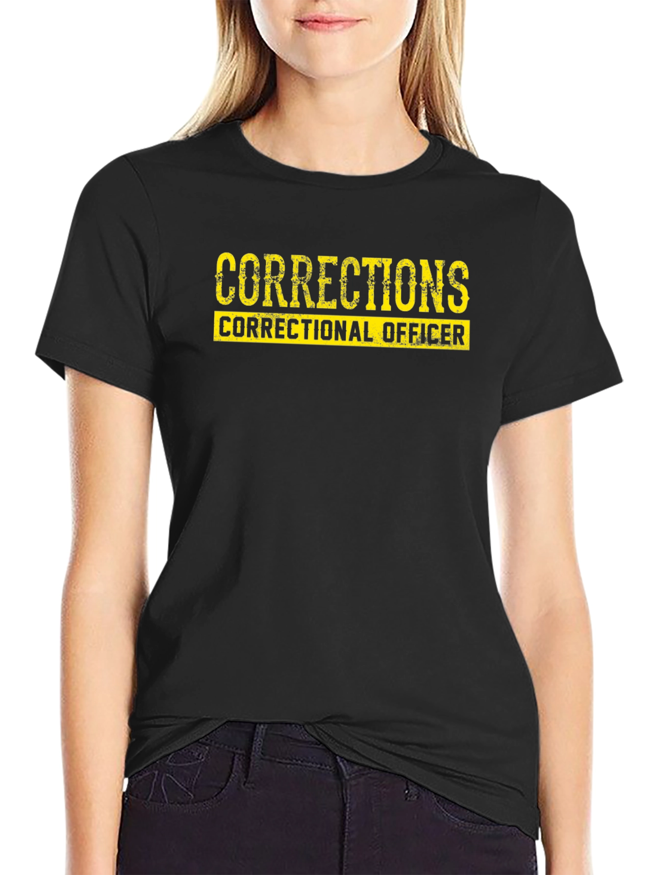 Corrections Correctional Officer Black T-Shirt