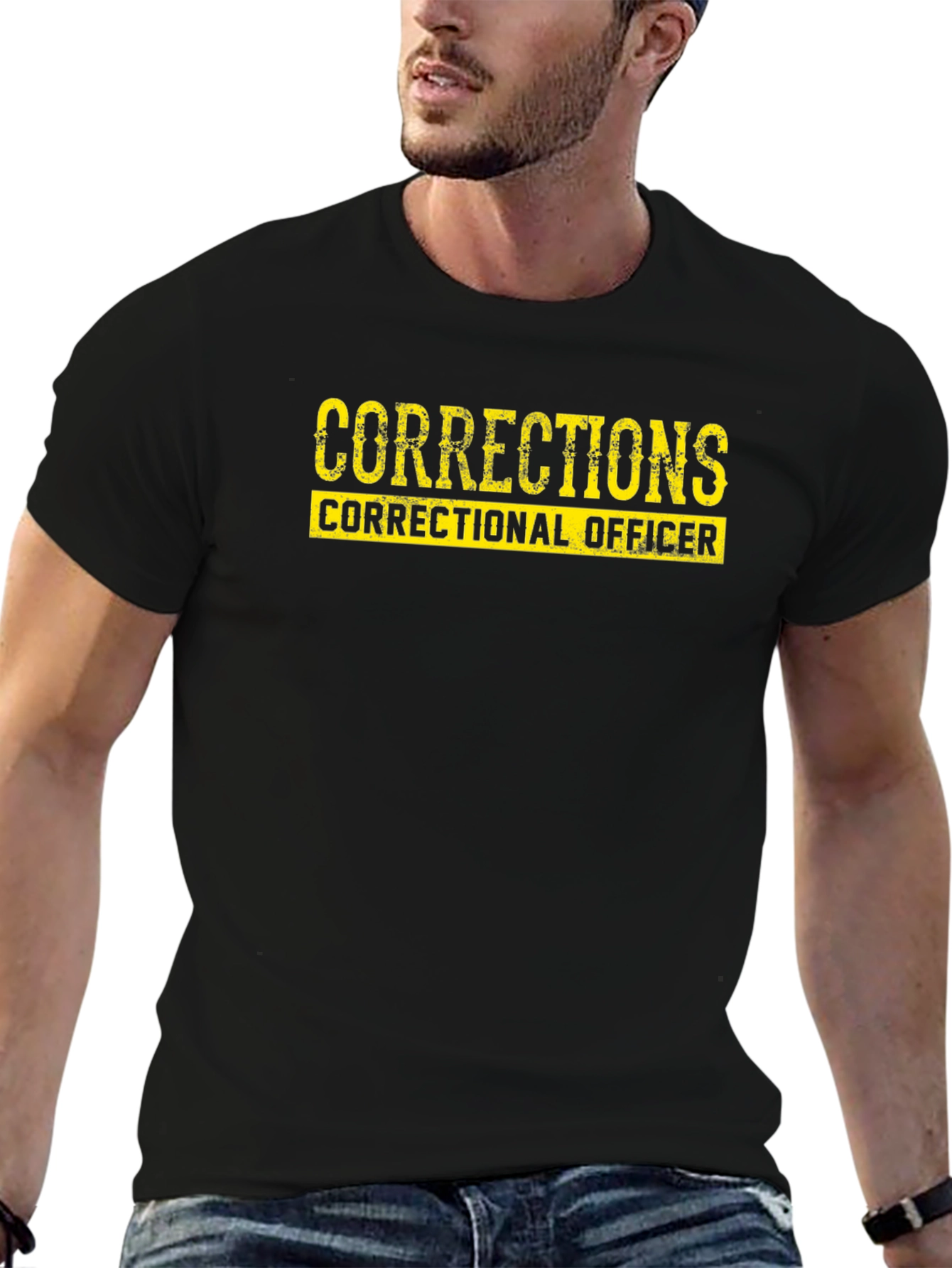 Corrections Correctional Officer Black T-Shirt