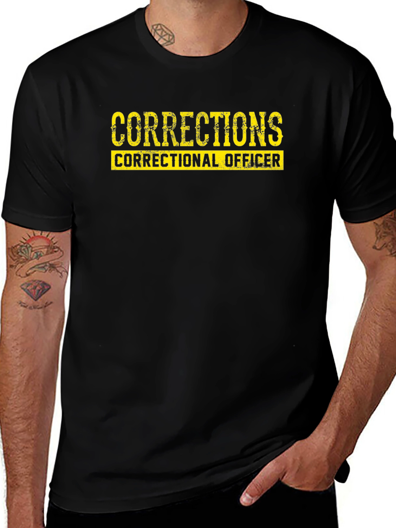 Corrections Correctional Officer Black T-Shirt
