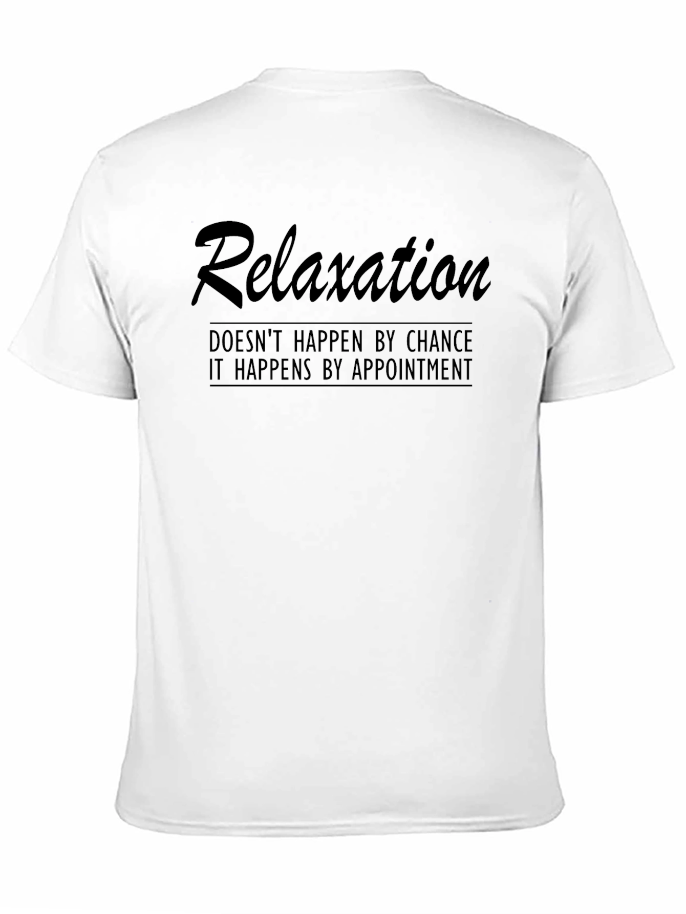 Relaxation Appointment Graphic Tee - Black
