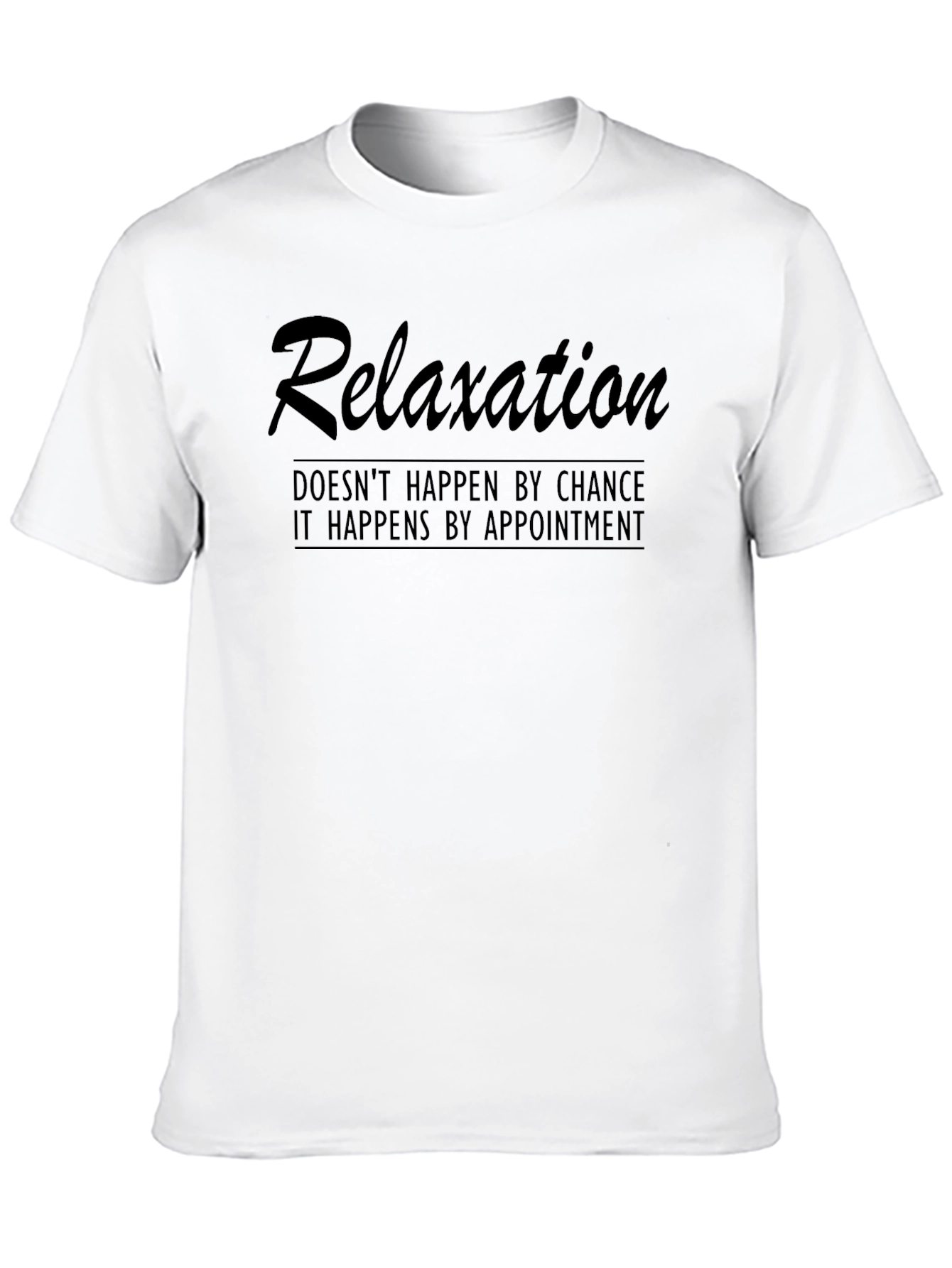 Relaxation Appointment Graphic Tee - Black