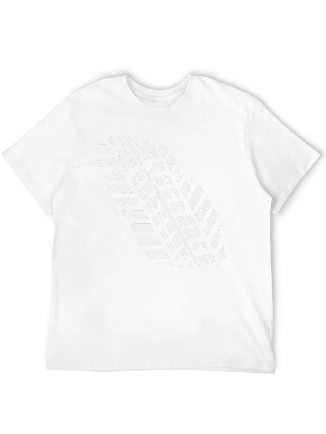Tire Tread Graphic Tee - Black Cotton Casual Wear