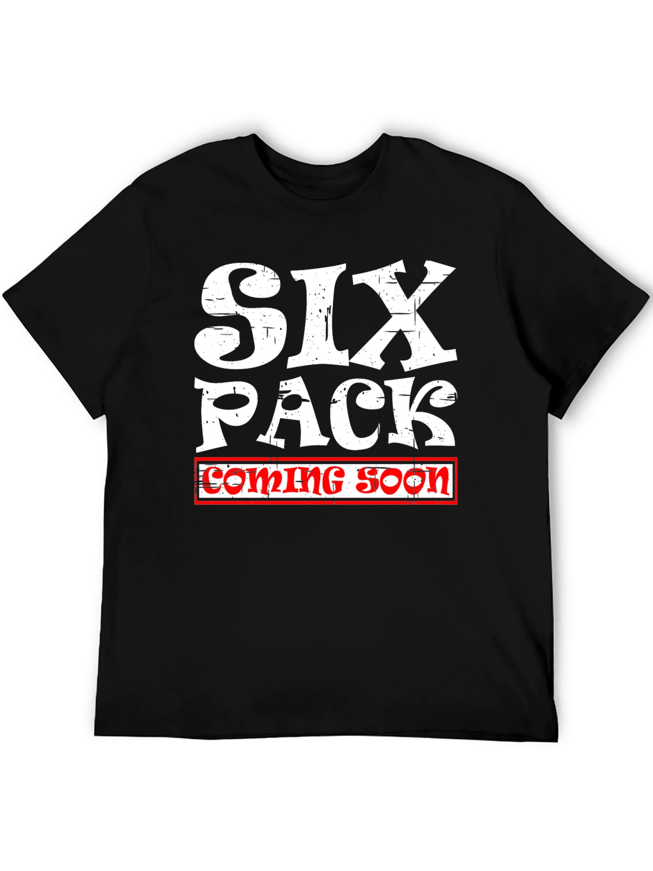 Six Pack Coming Soon Mens T-Shirt