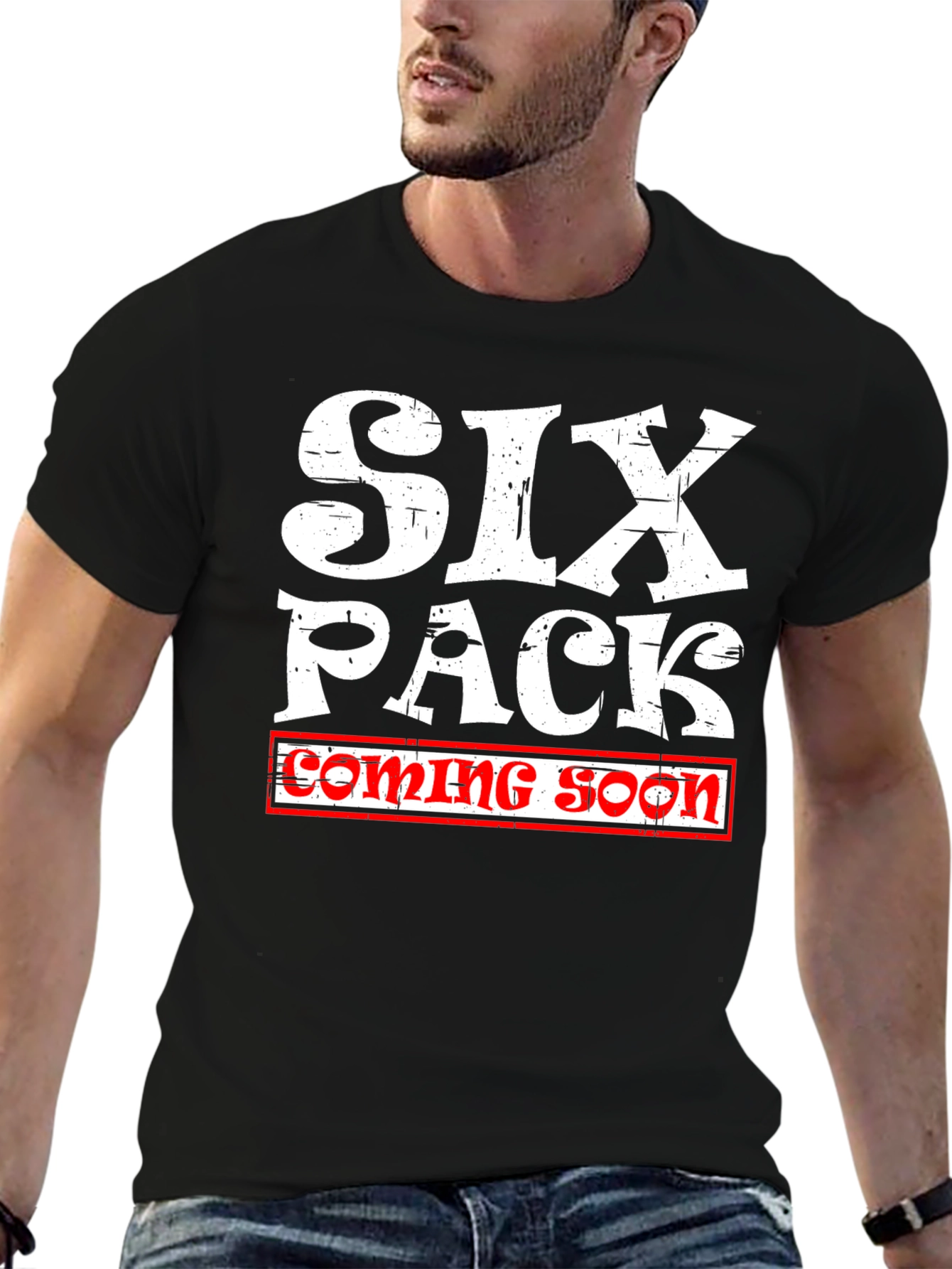 Six Pack Coming Soon Mens T-Shirt