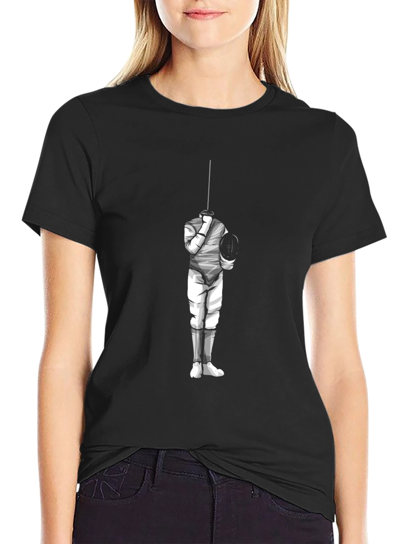 Fencing Graphic Tee - Stylish Sportswear