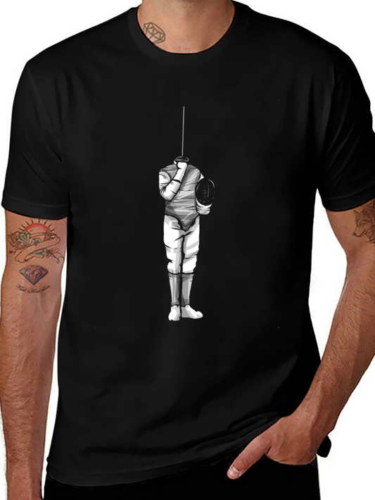 Fencing Graphic Tee - Stylish Sportswear