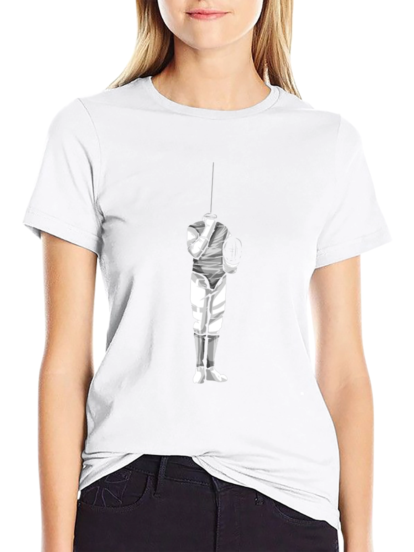 Fencing Graphic Tee - Stylish Sportswear