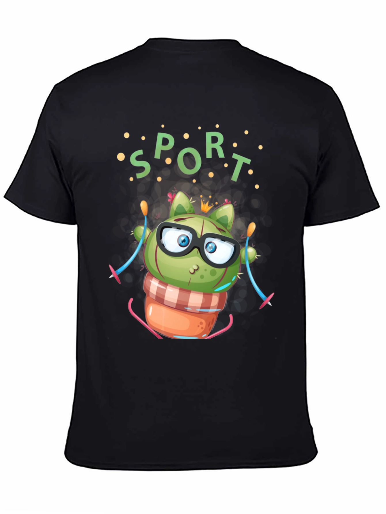 Cactus Skier Black T-Shirt