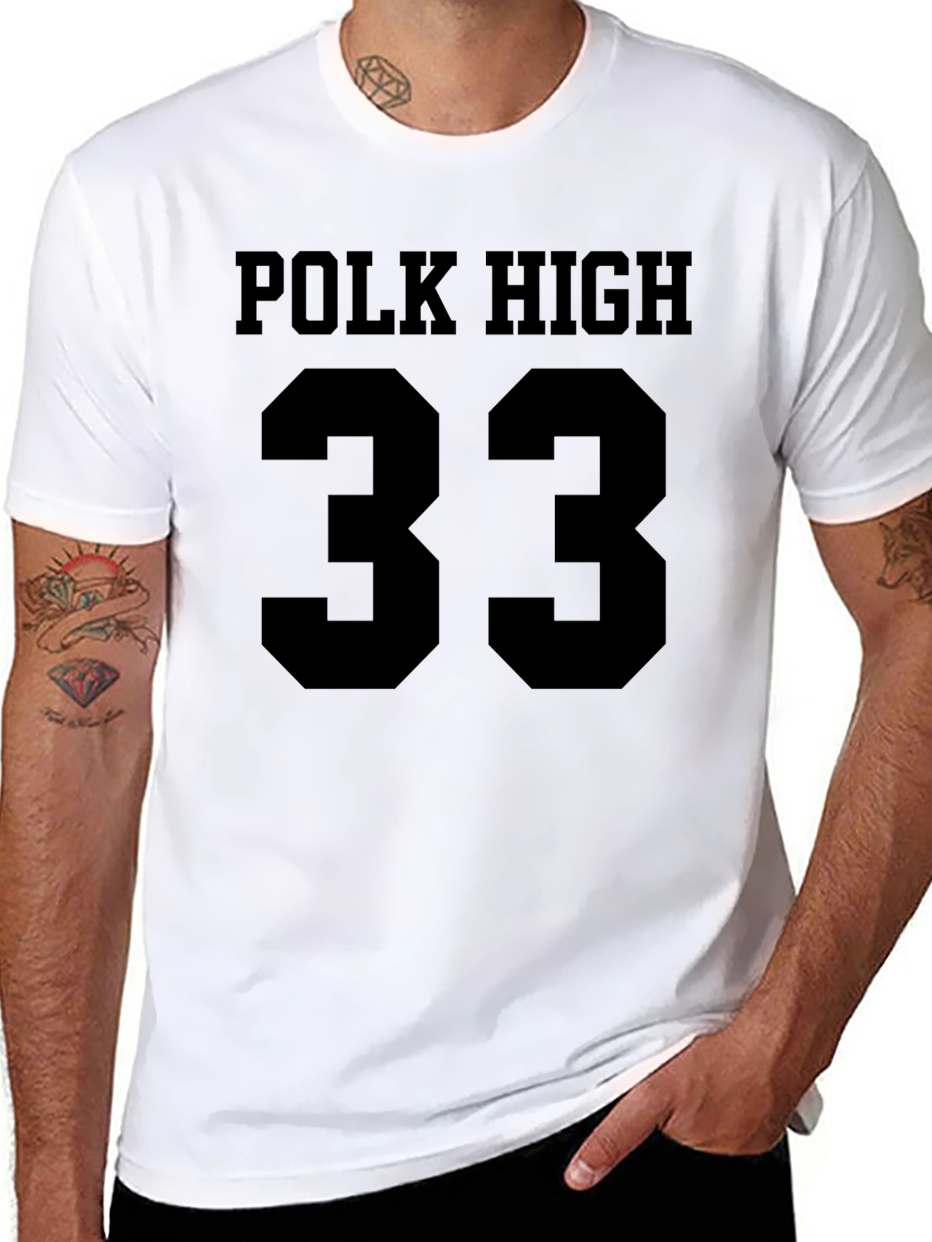 Polk High #33 T-Shirt - Classic Throwback Tee