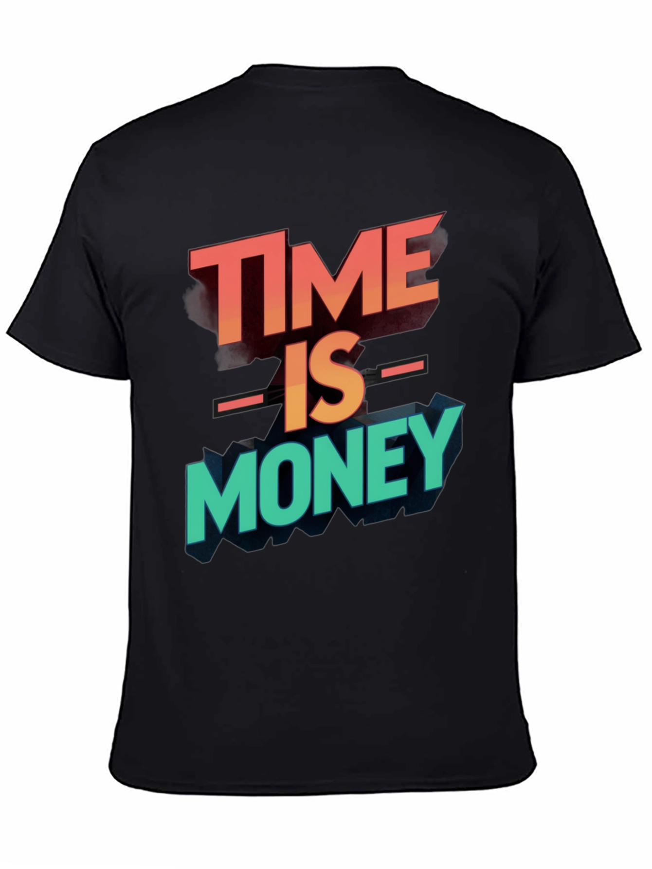 Time is Money Graphic Tee - Black