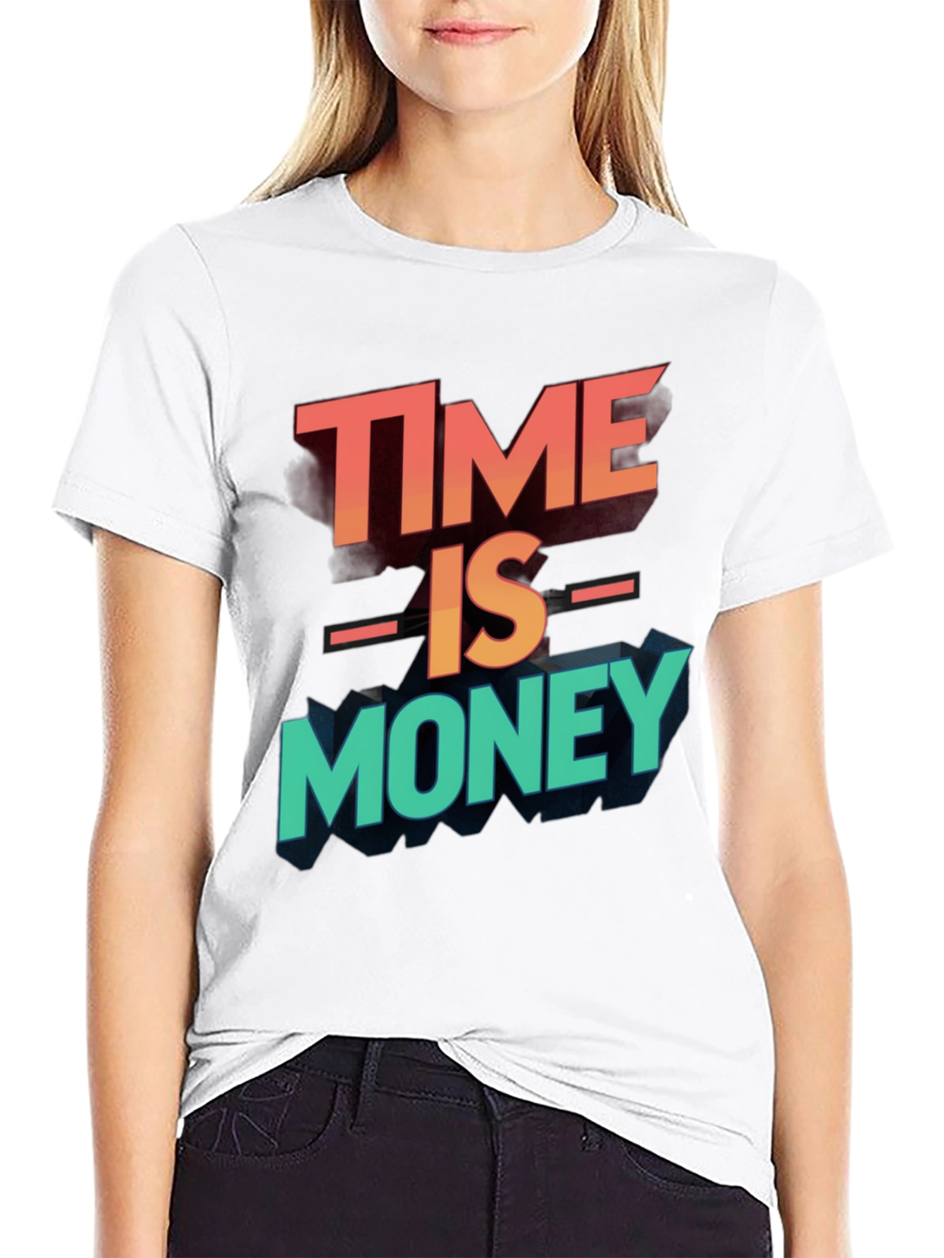 Time is Money Graphic Tee - Black