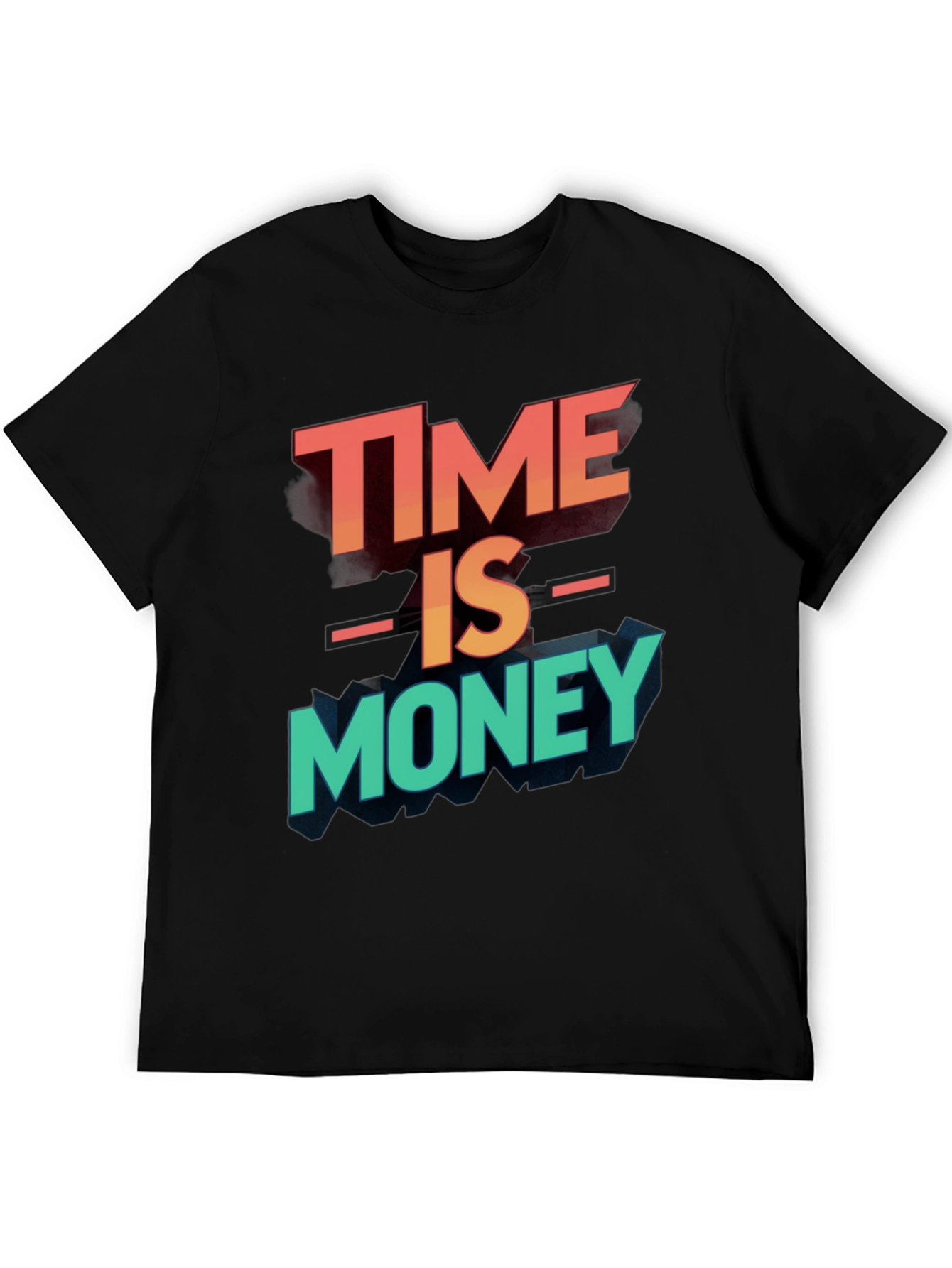 Time is Money Graphic Tee - Black