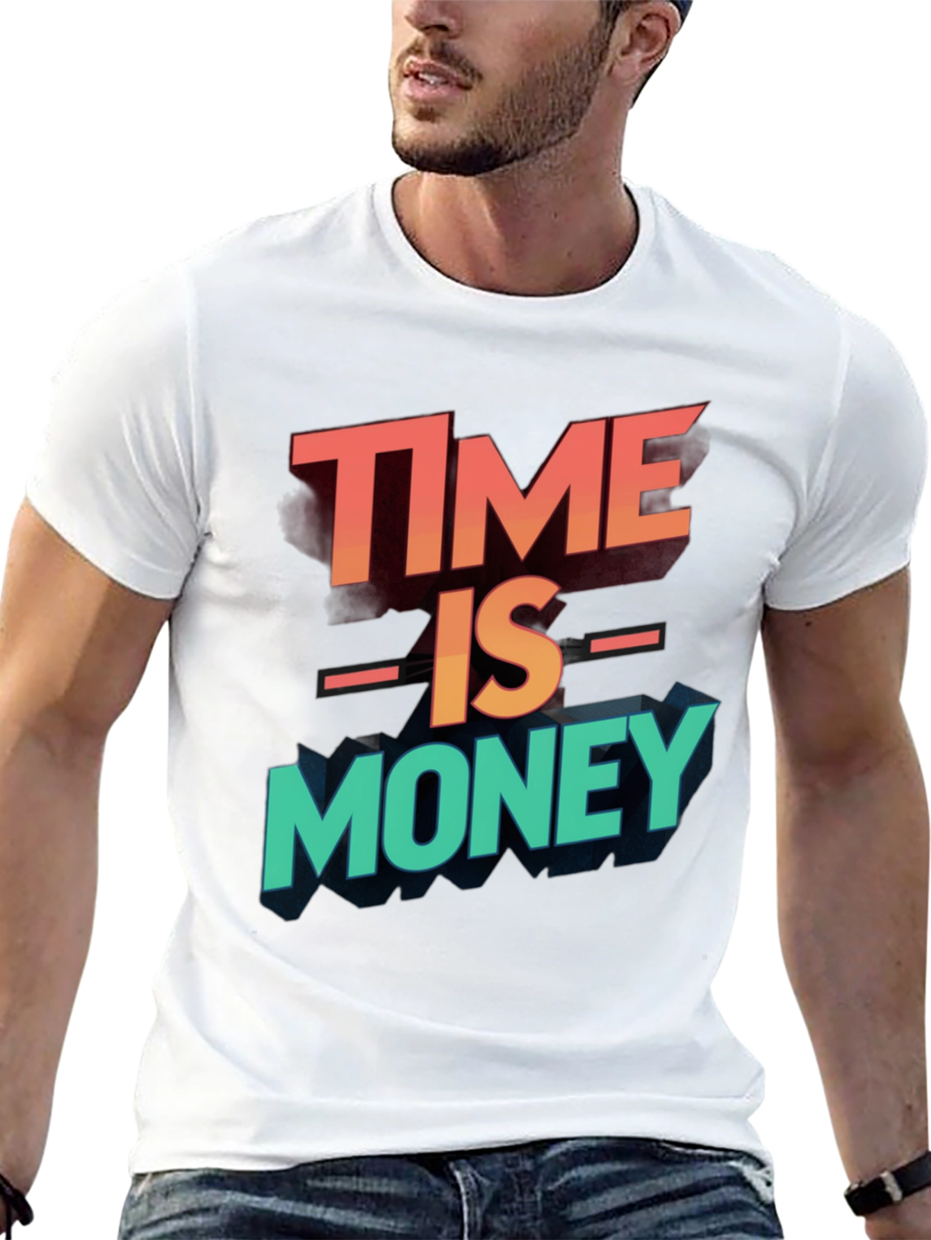 Time is Money Graphic Tee - Black