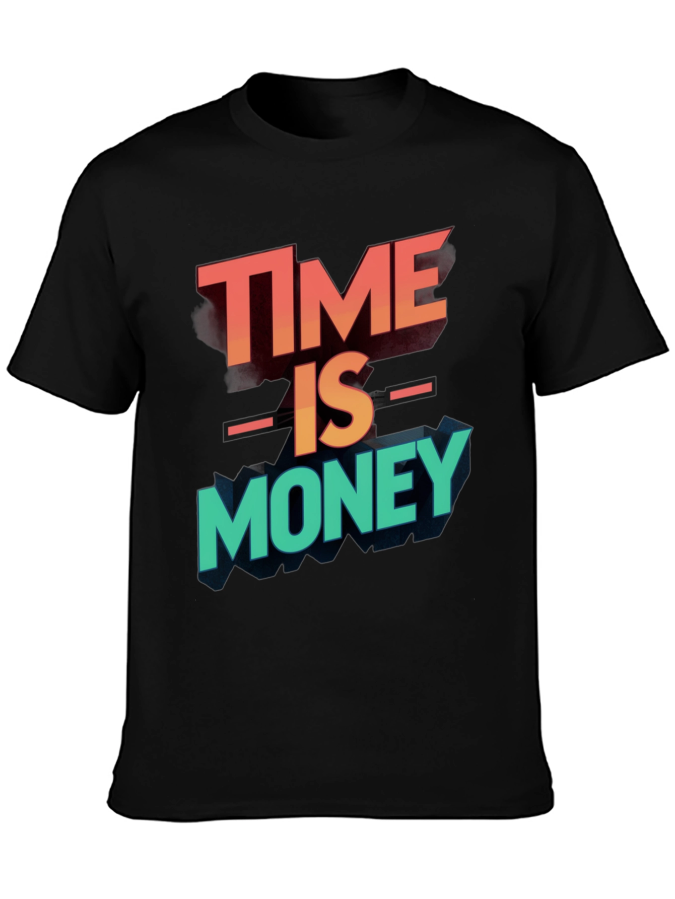 Time is Money Graphic Tee - Black