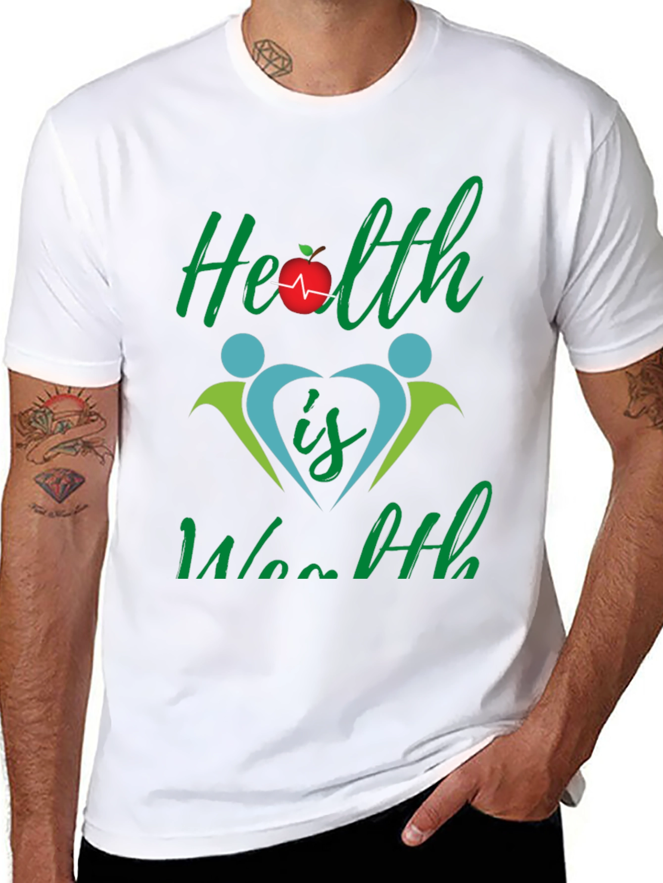 Health is Wealth Graphic T-Shirt