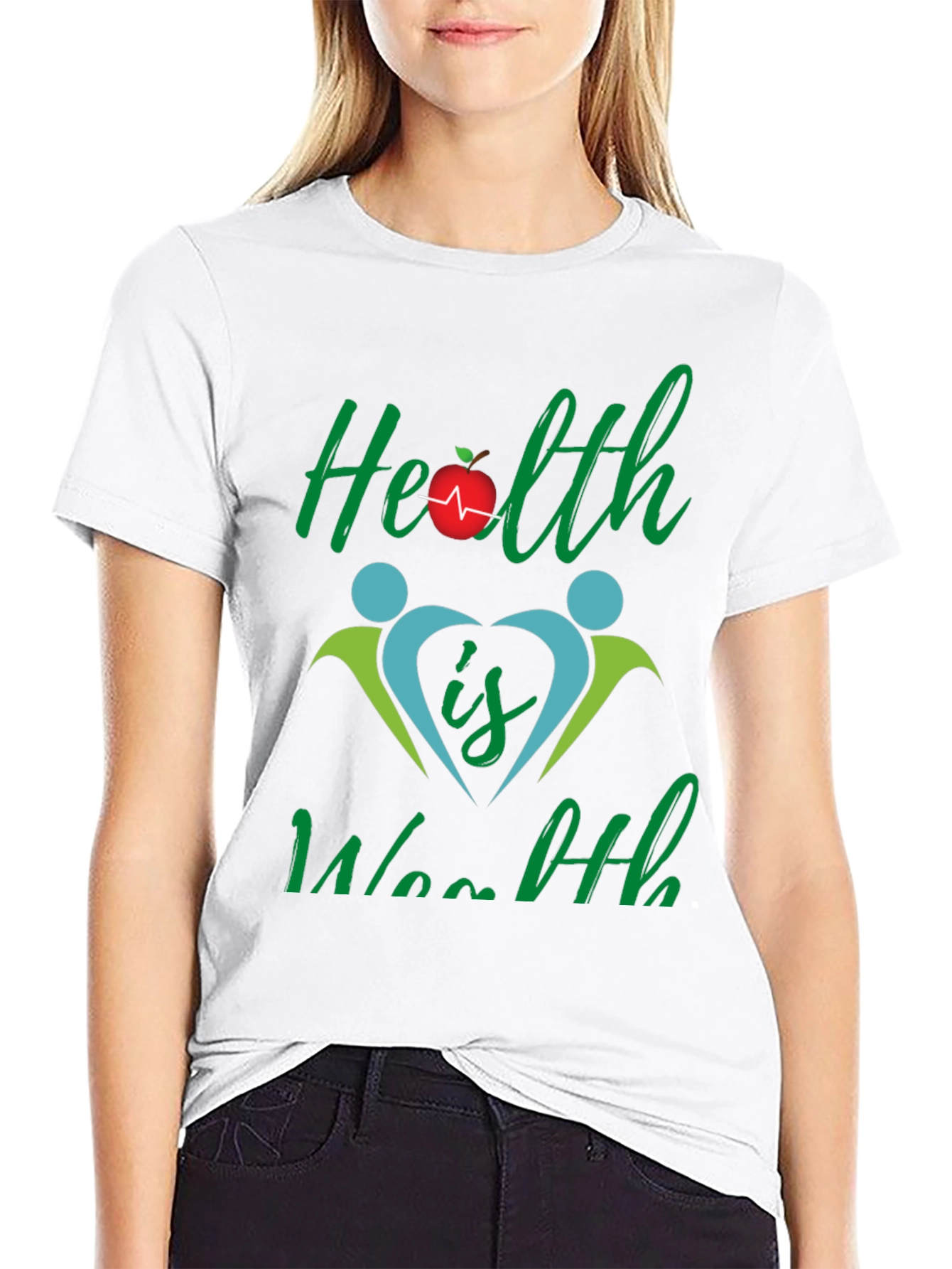 Health is Wealth Graphic T-Shirt