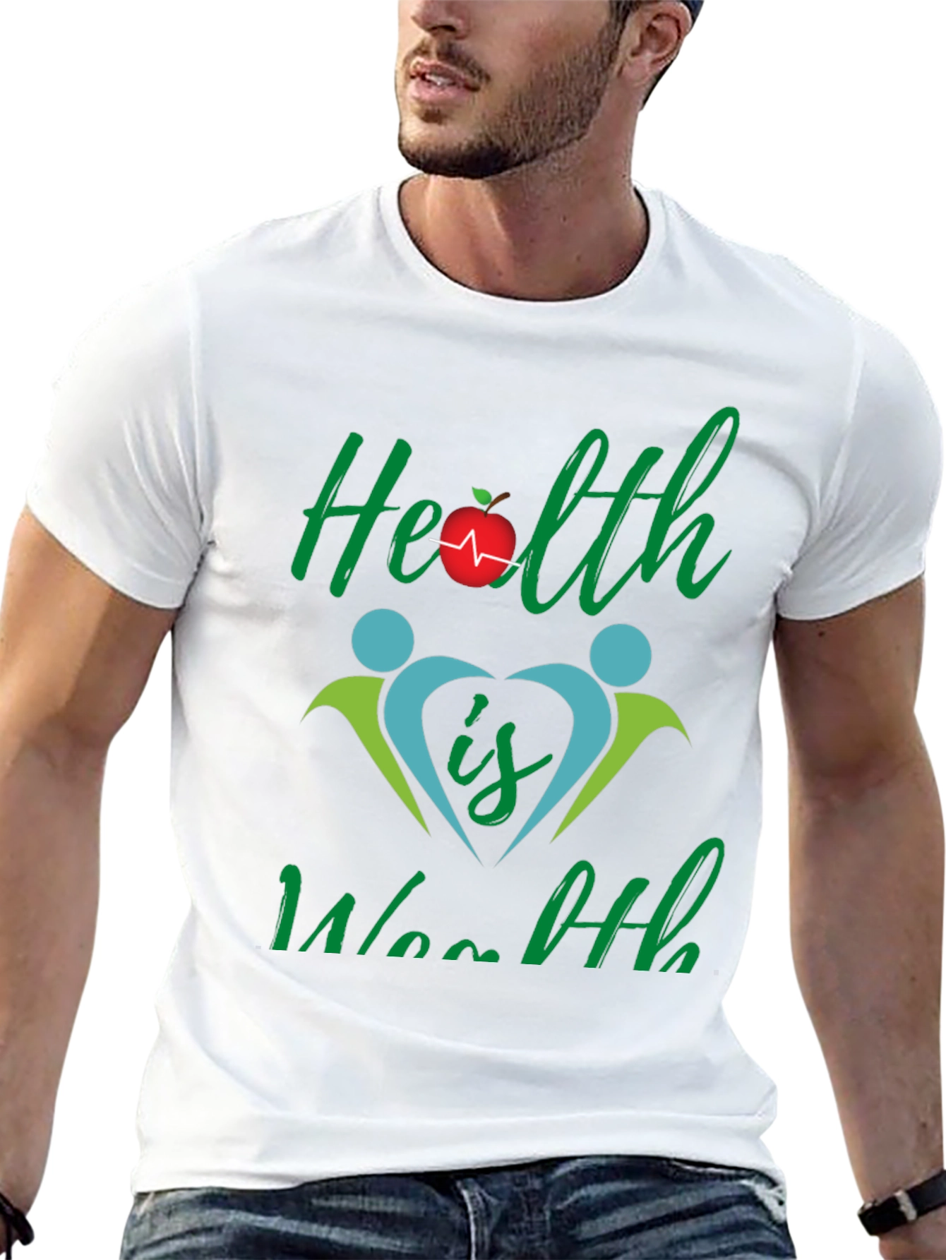Health is Wealth Graphic T-Shirt