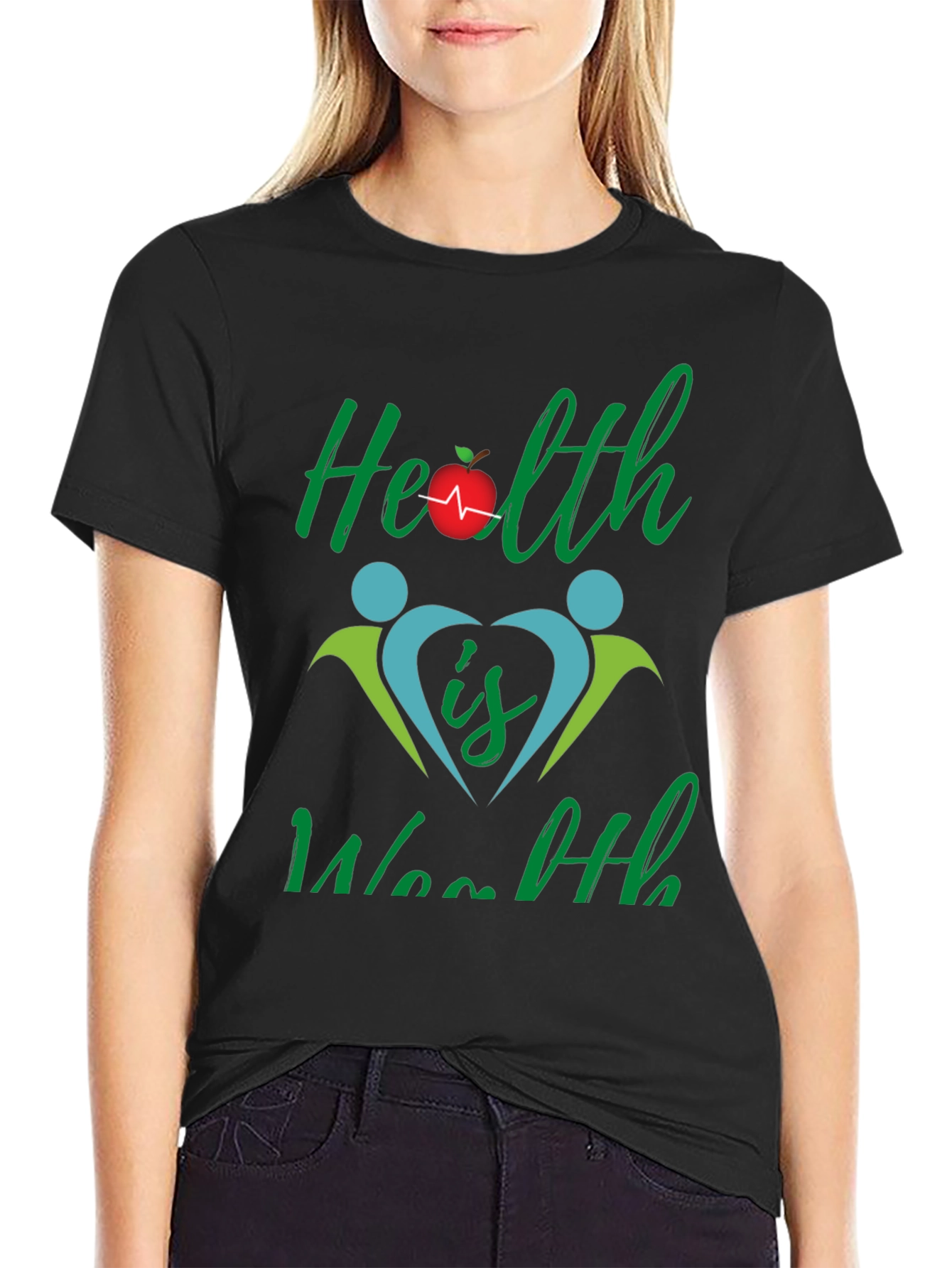 Health is Wealth Graphic T-Shirt