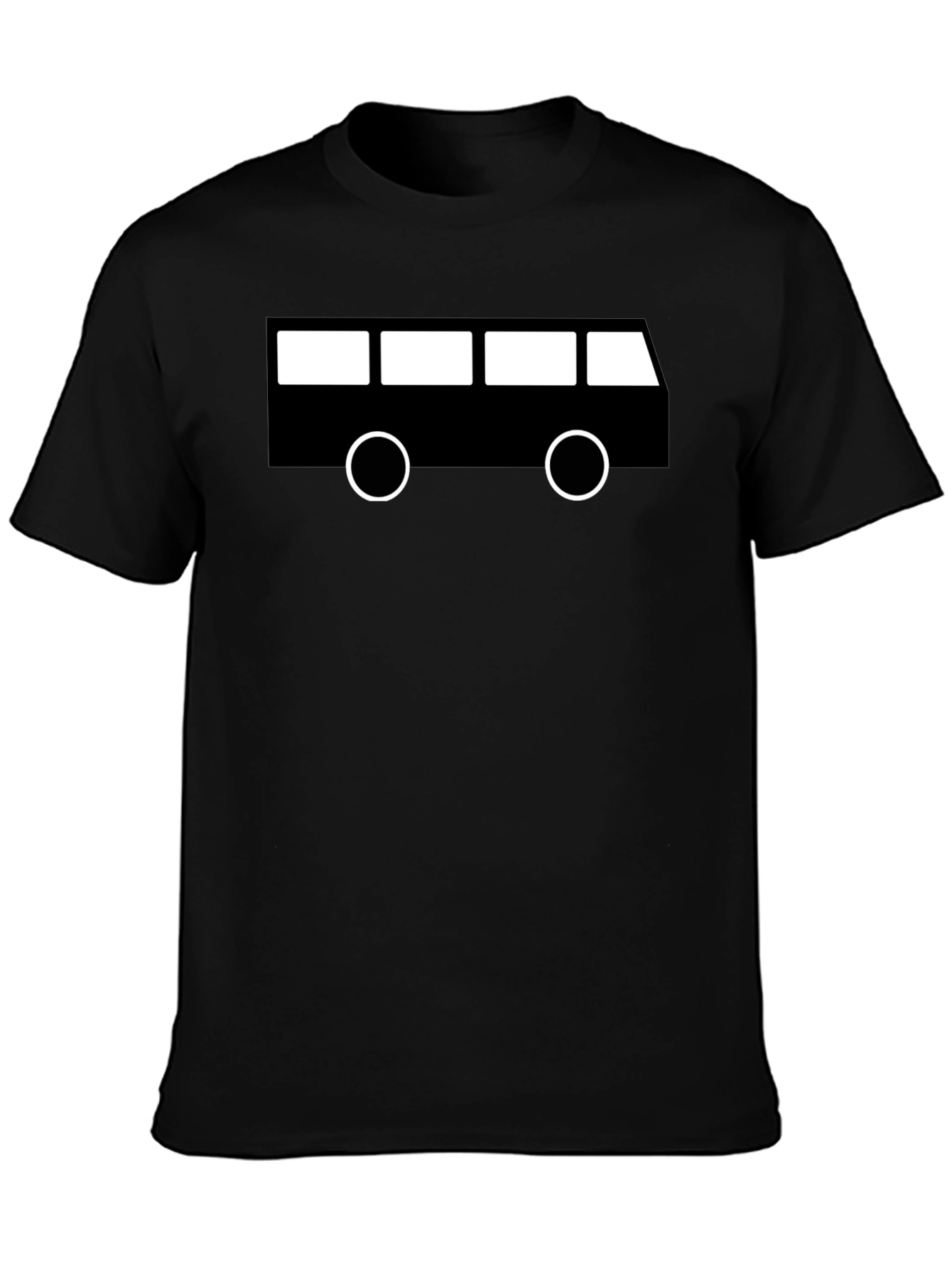 Retro Bus Graphic Tee - Black