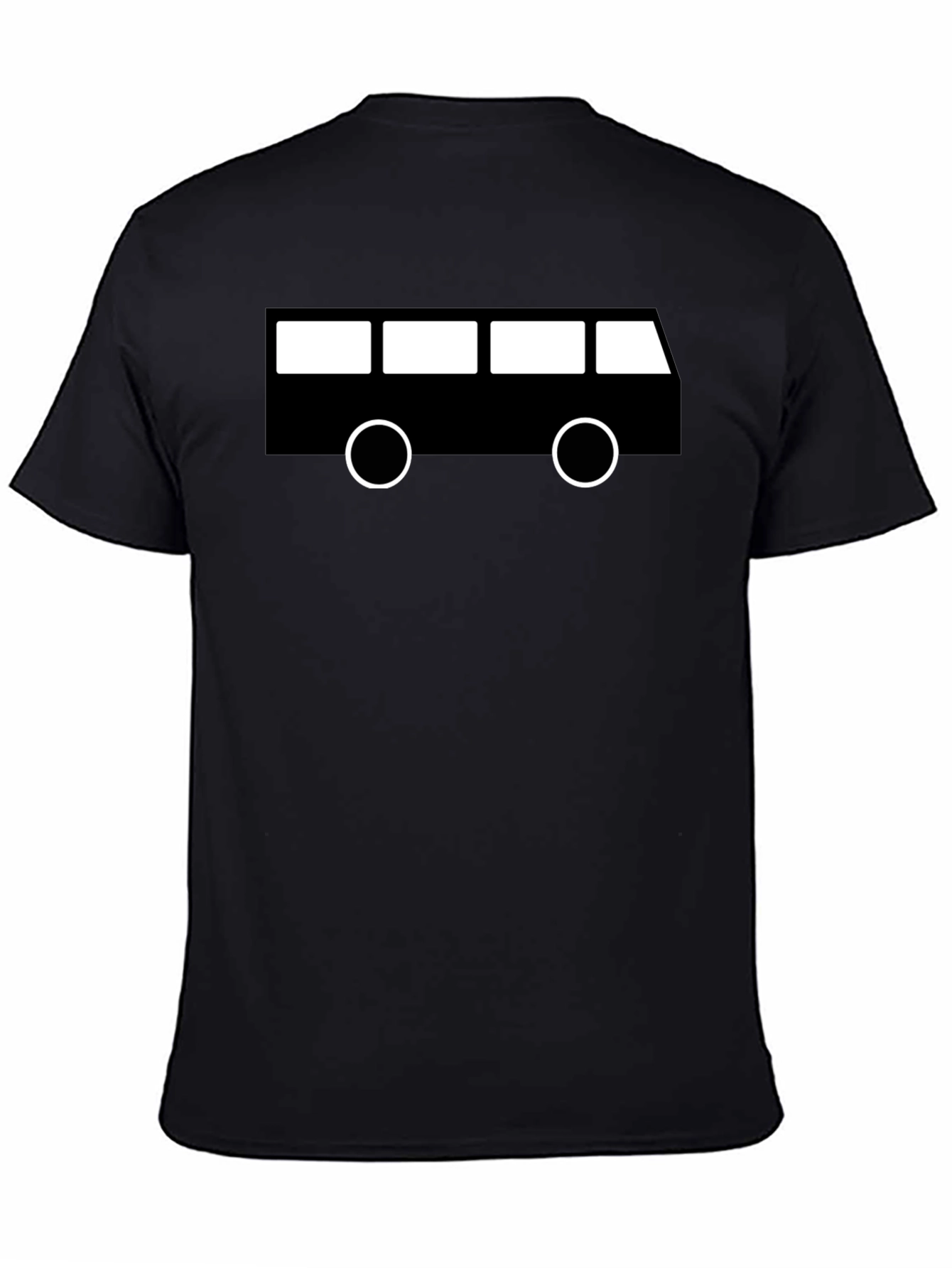 Retro Bus Graphic Tee - Black
