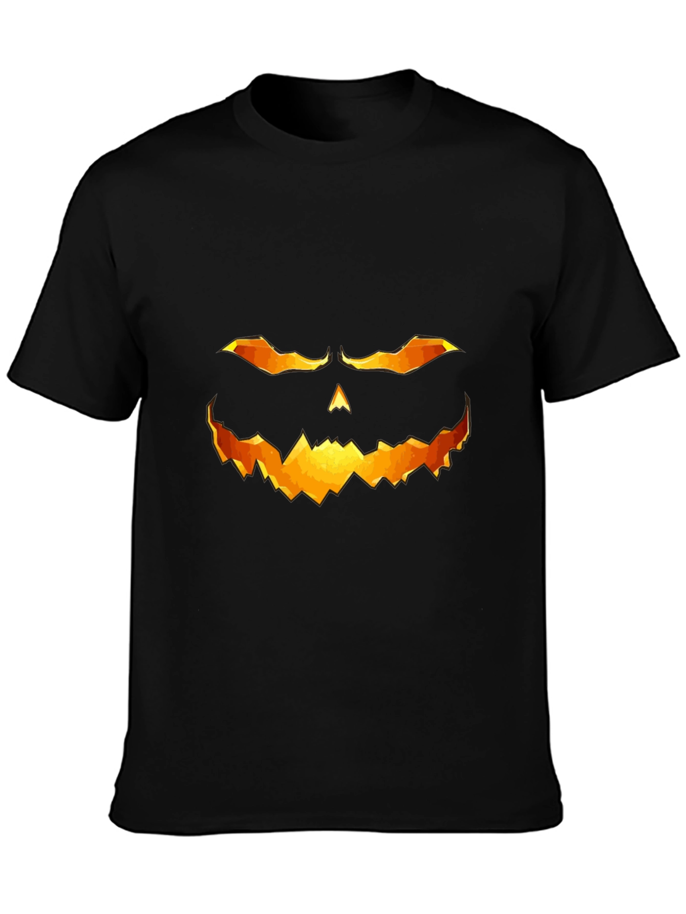 Halloween Pumpkin Face Graphic T-Shirt