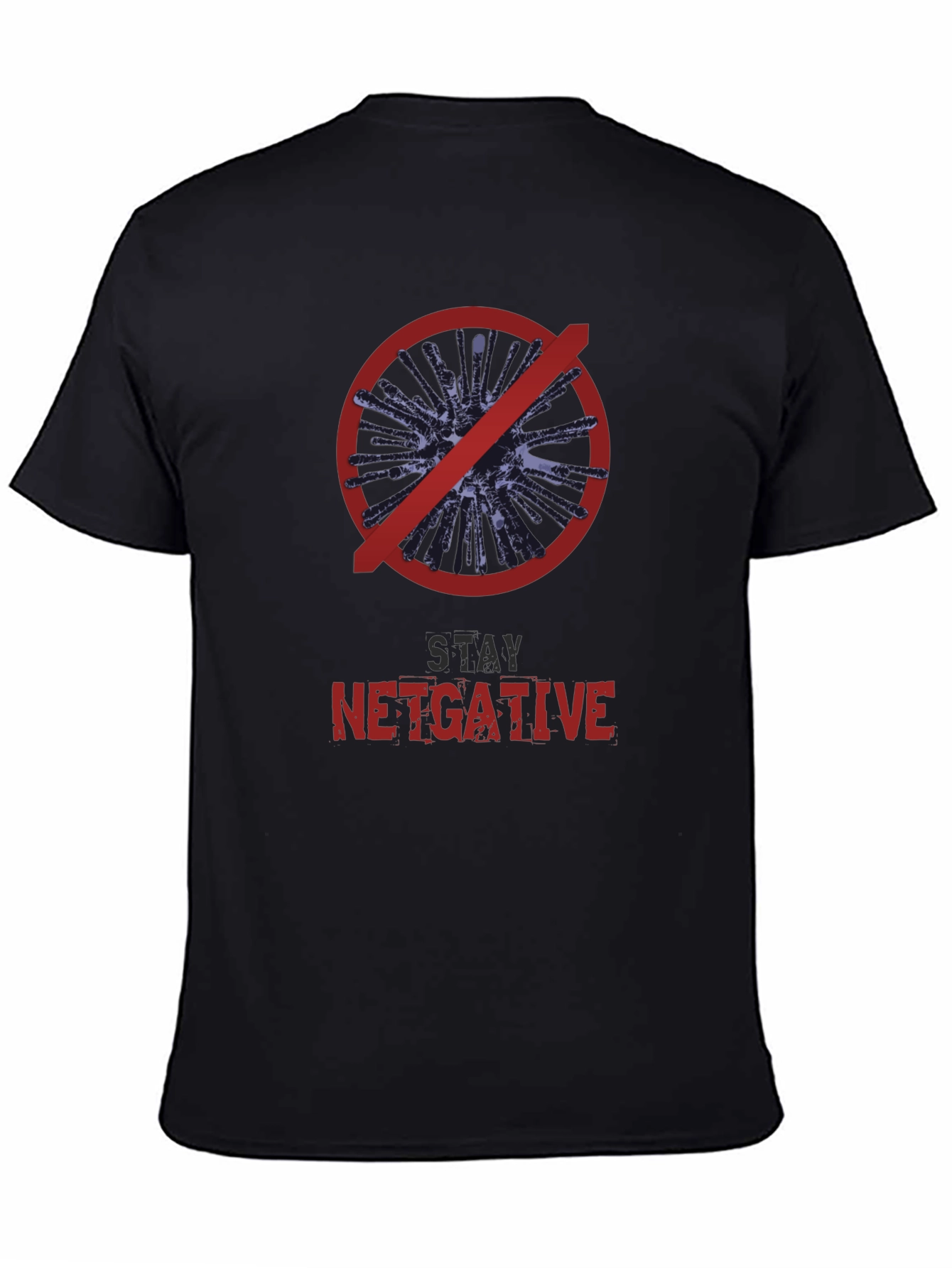 Stay Netgative Black Graphic Tee