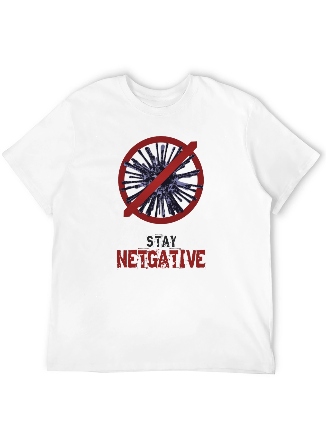 Stay Netgative Black Graphic Tee