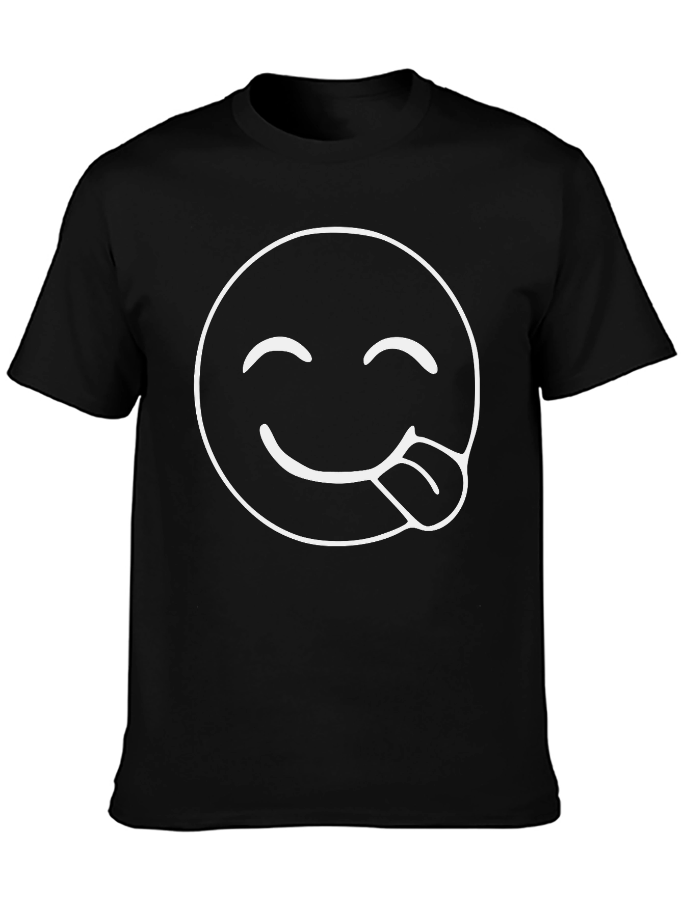 Funny Emoji T-Shirt - Cheeky Tongue Graphic Tee