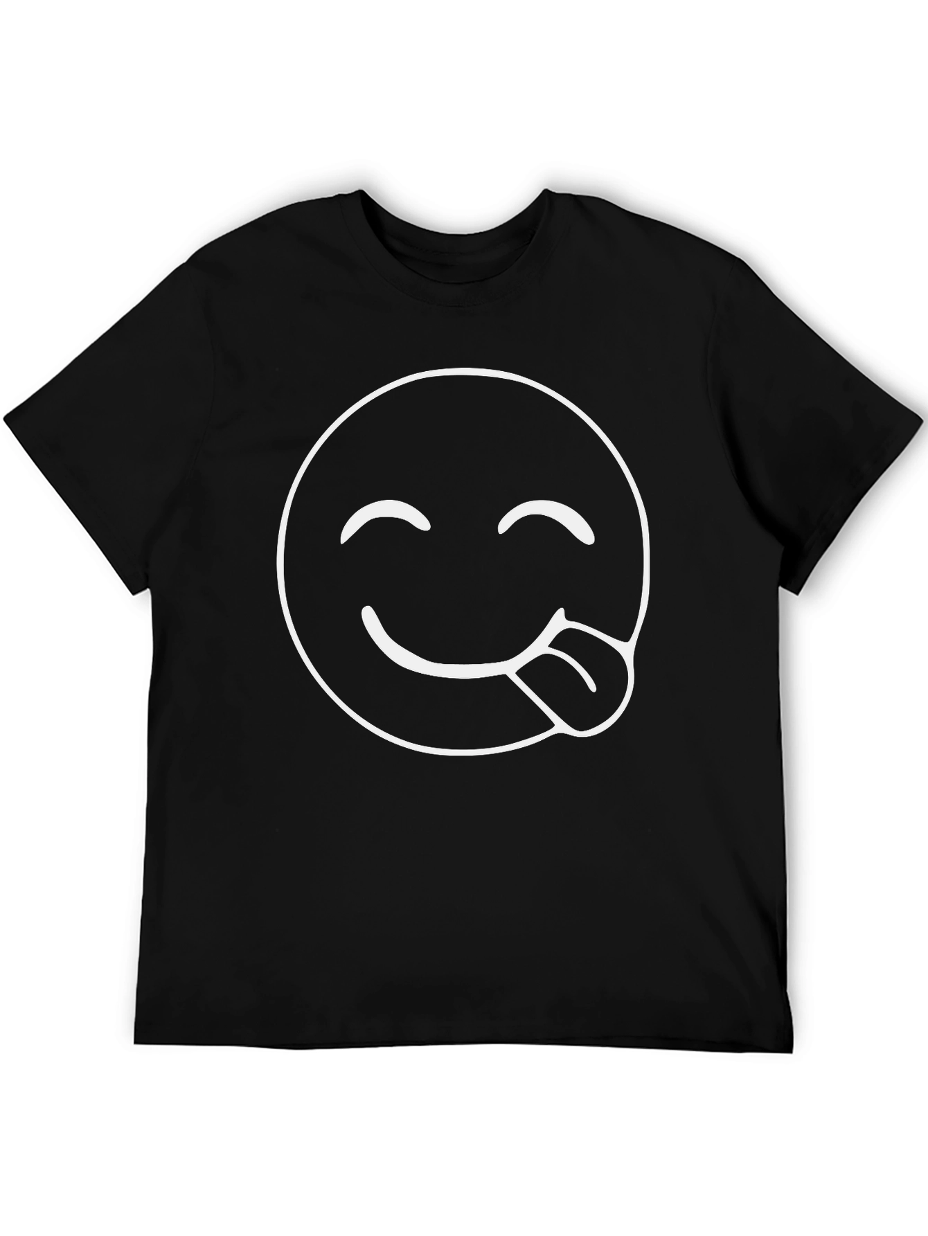 Funny Emoji T-Shirt - Cheeky Tongue Graphic Tee