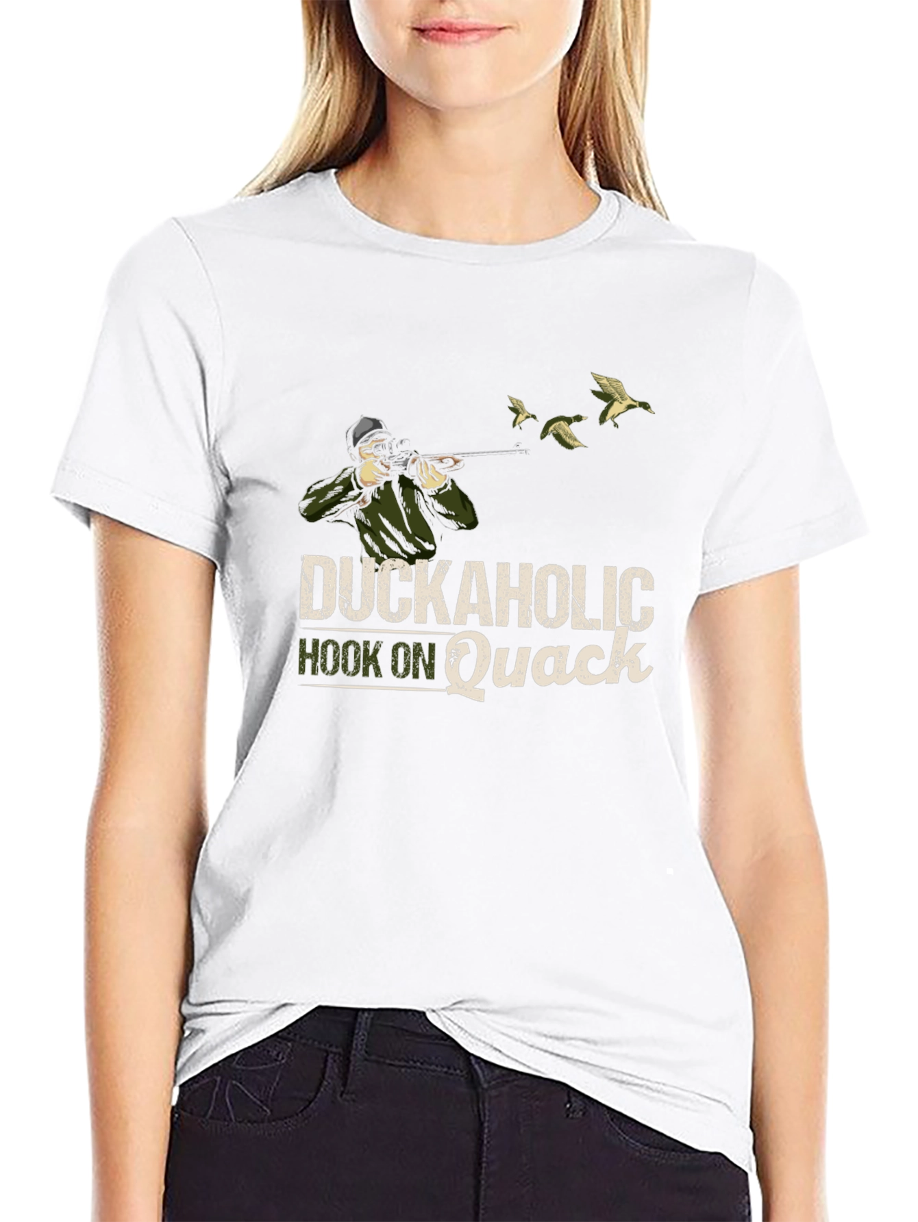 Duckaholic T-Shirt - Hook on Quack Hunting Tee