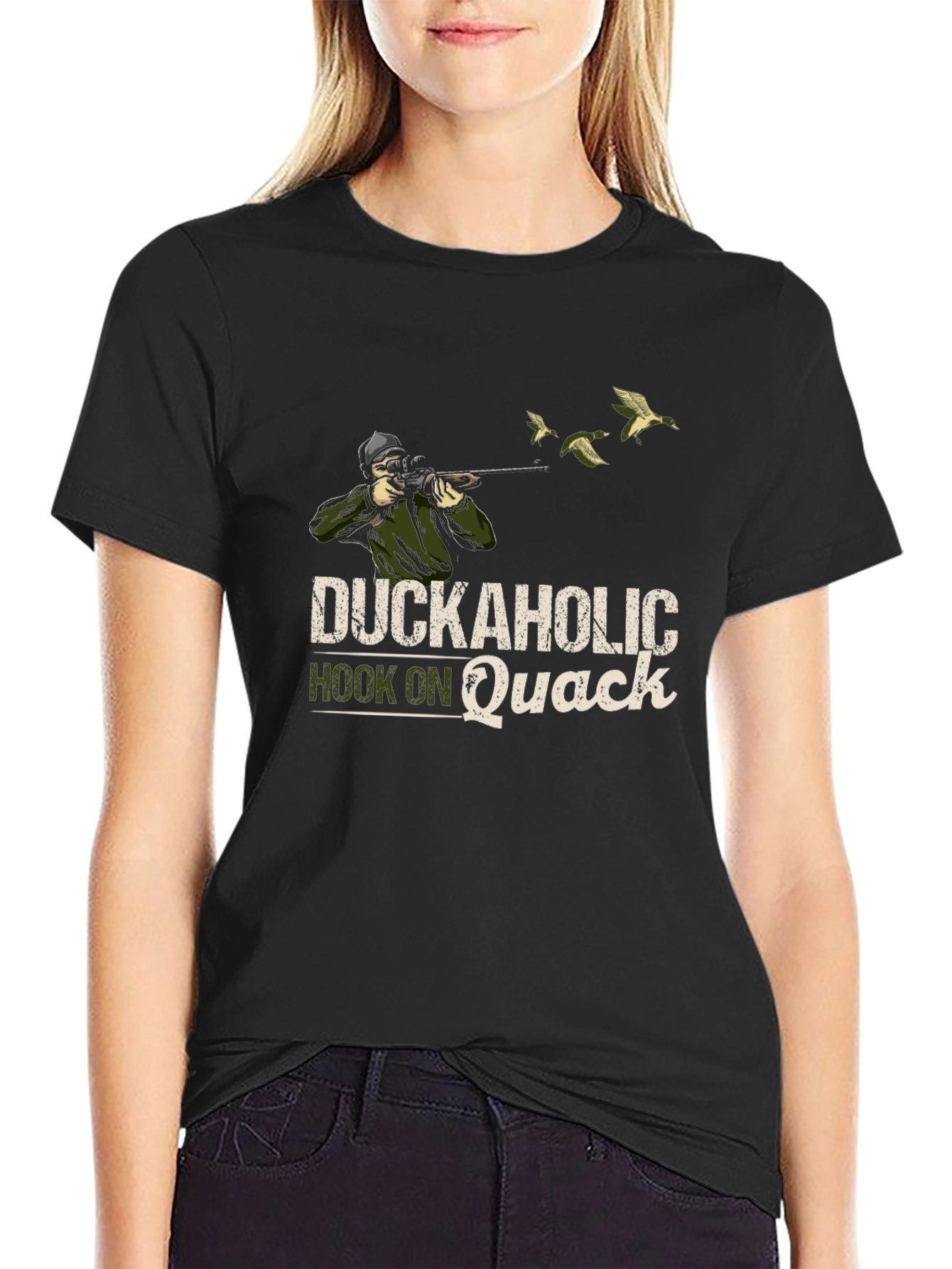 Duckaholic T-Shirt - Hook on Quack Hunting Tee