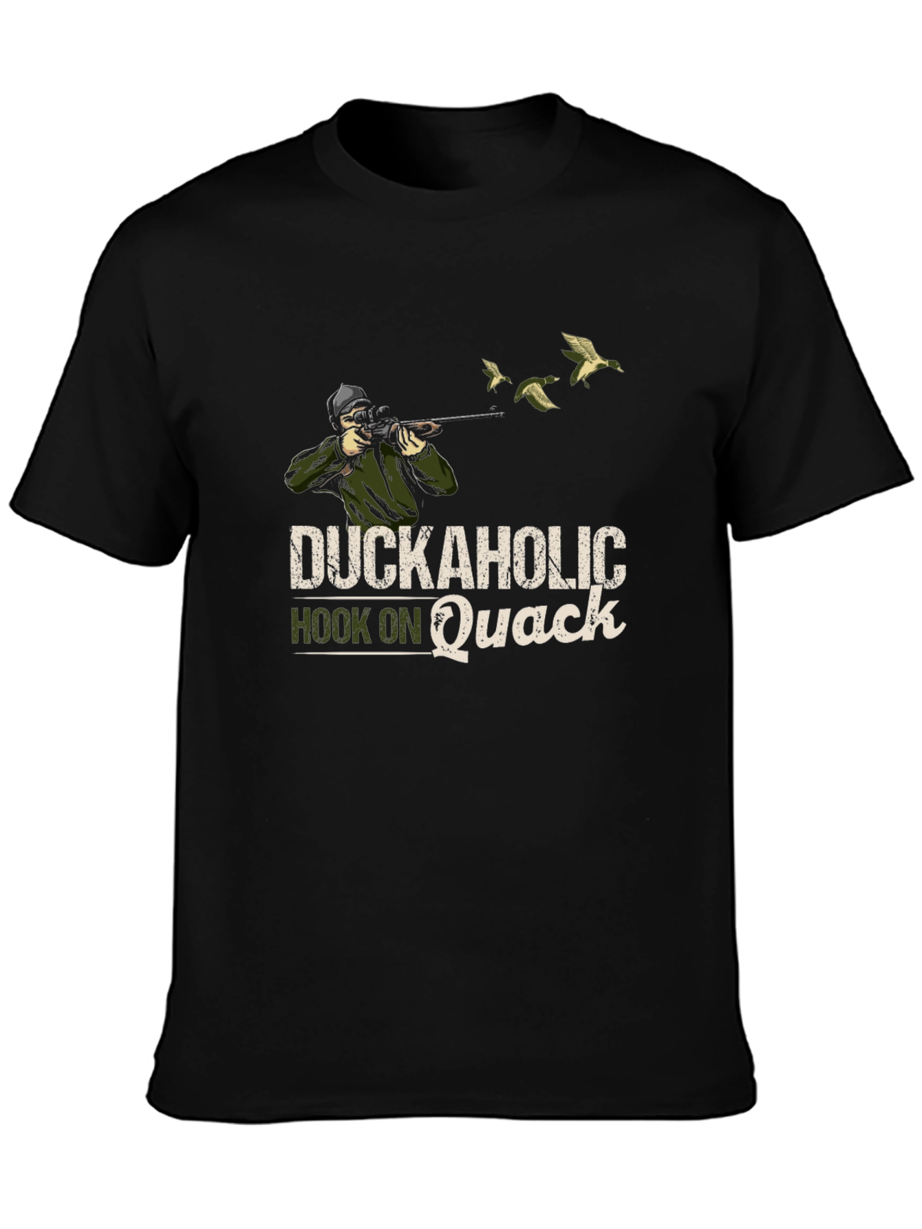 Duckaholic T-Shirt - Hook on Quack Hunting Tee