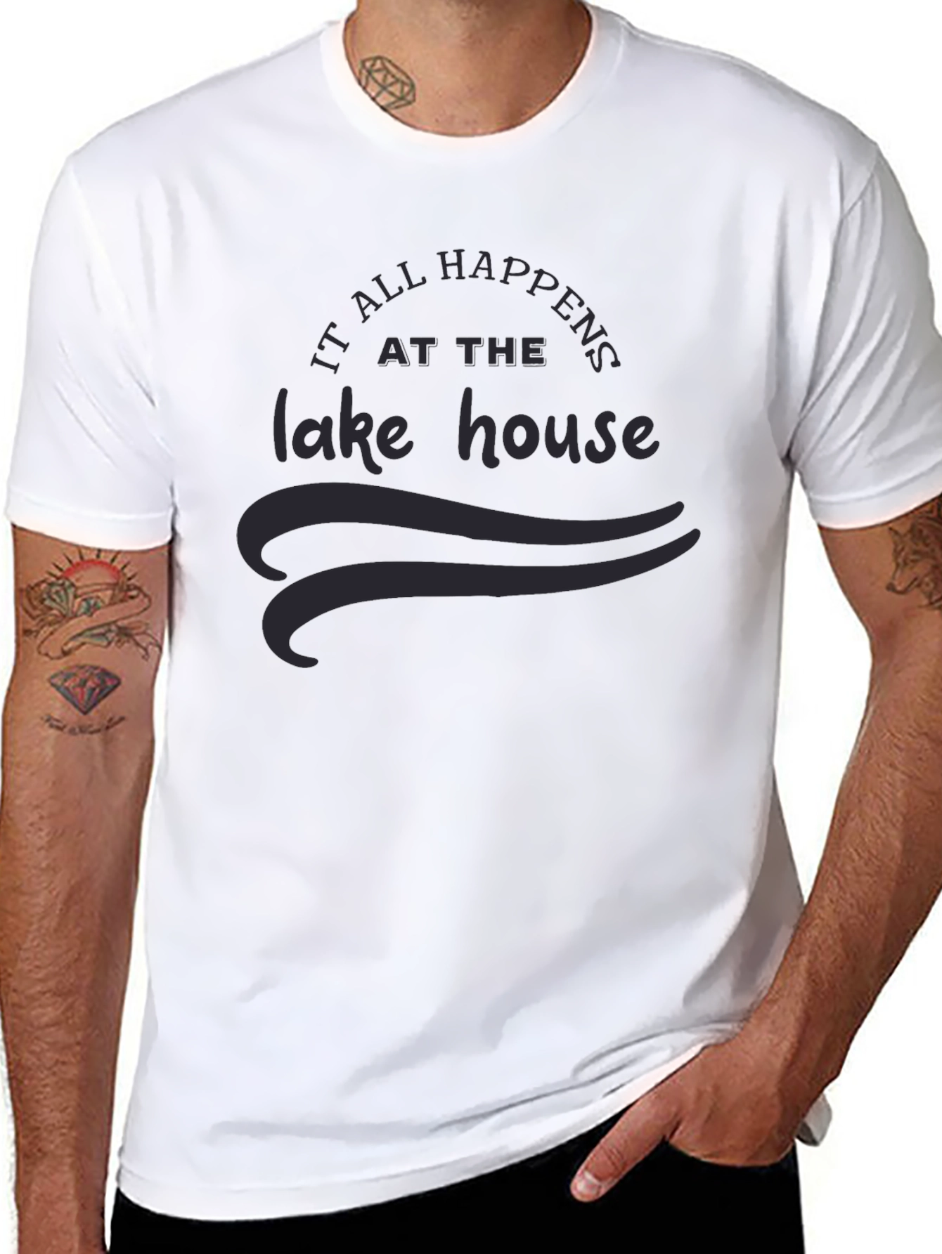 Lake House T-Shirt - All Happens at The Lake