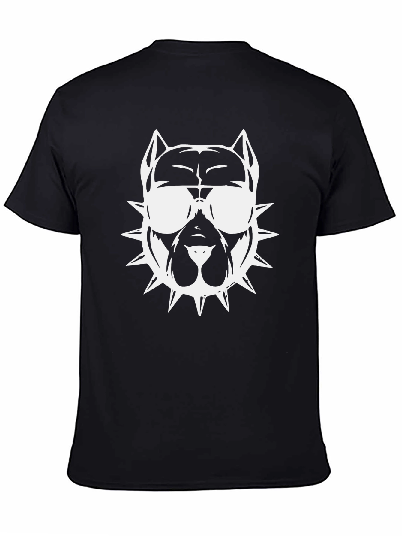Cool Dog Graphic Tee - Black Cotton T-Shirt