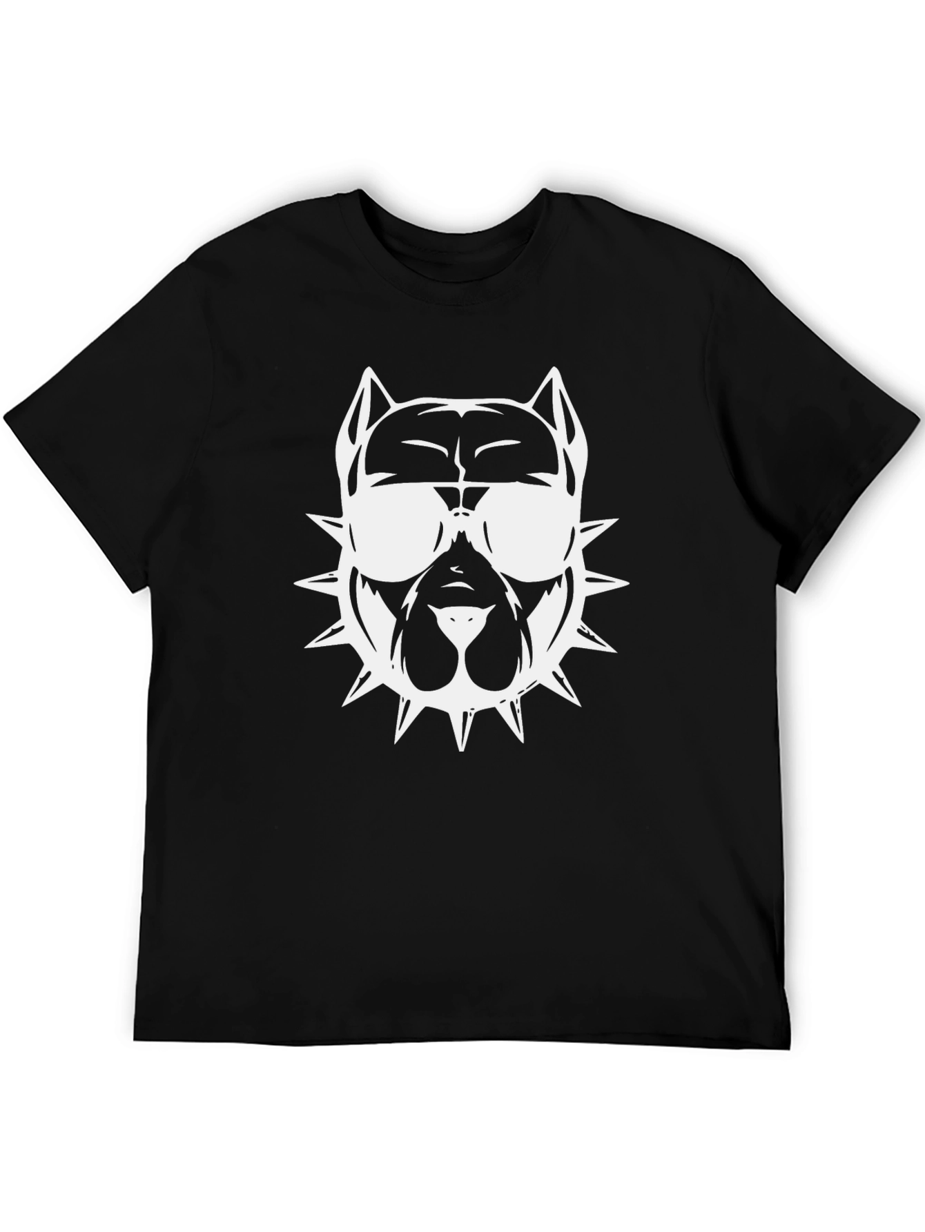 Cool Dog Graphic Tee - Black Cotton T-Shirt