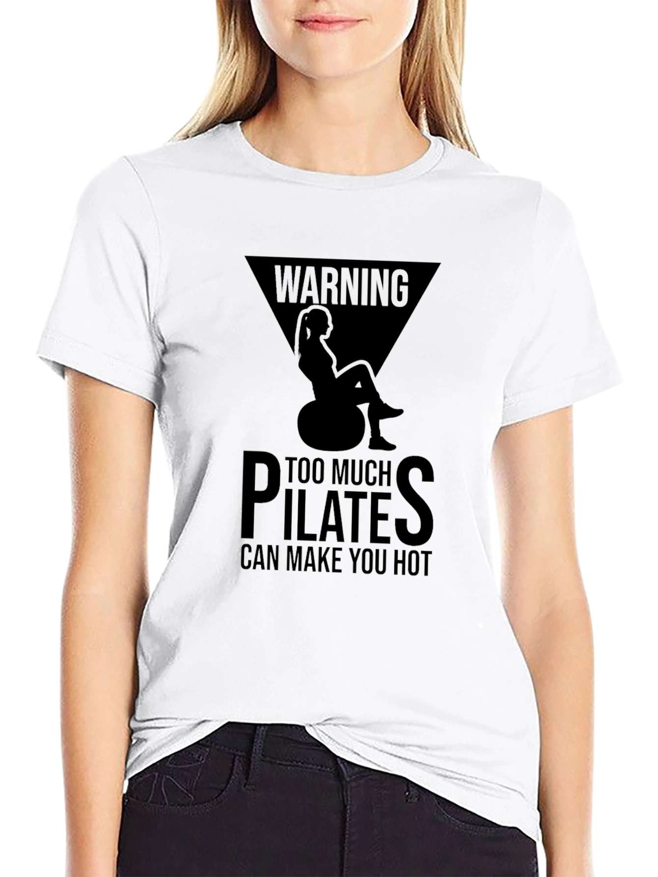 Warning Pilates Hot T-Shirt - Unisex Graphic Tee