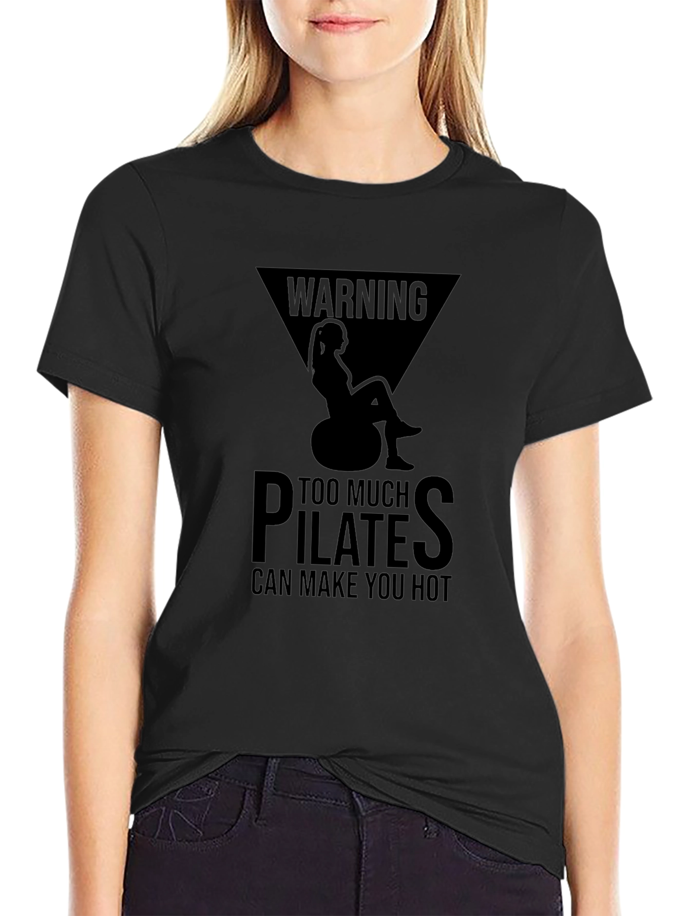 Warning Pilates Hot T-Shirt - Unisex Graphic Tee