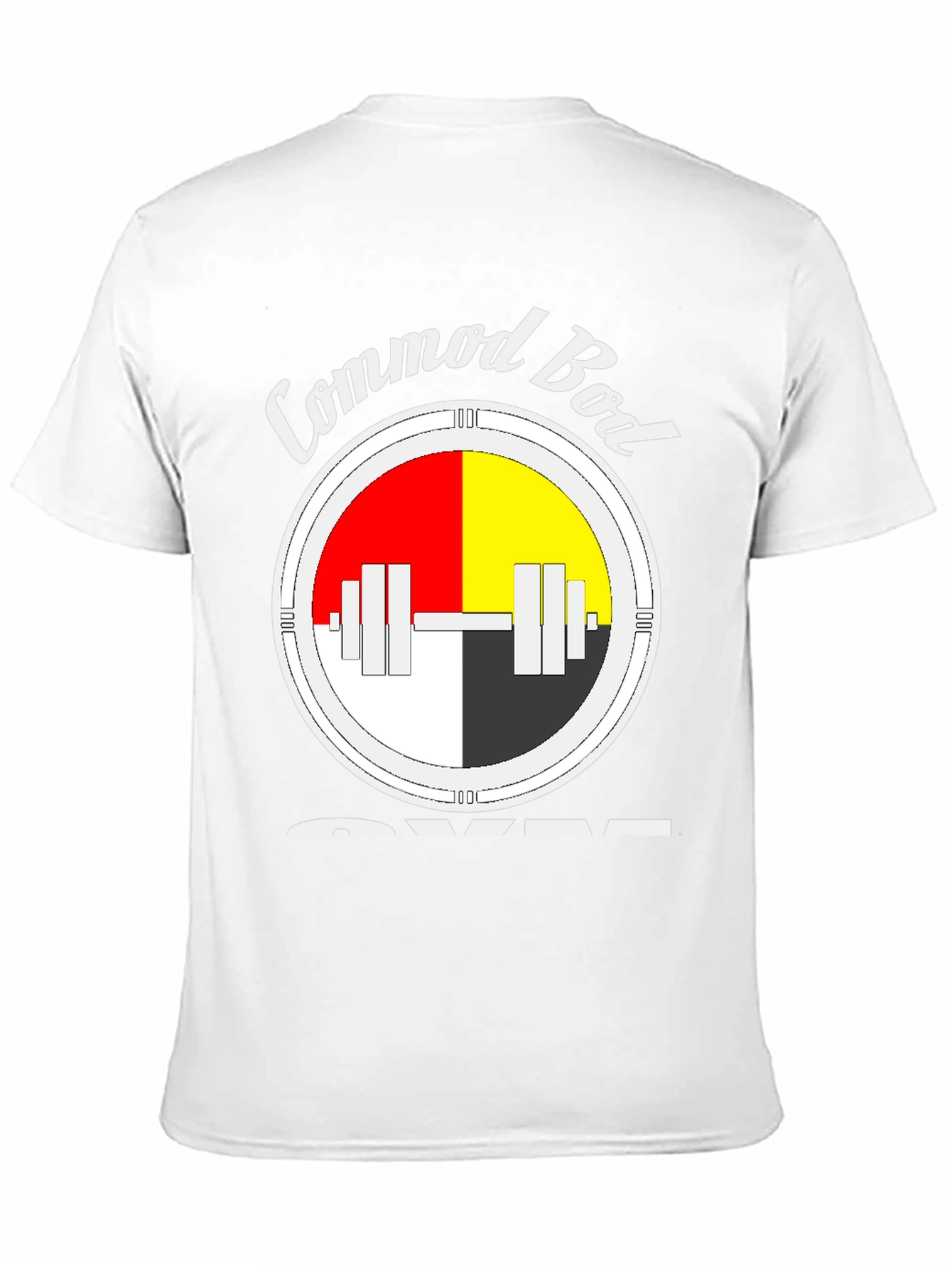 Commod Bod Gym Black Graphic T-Shirt