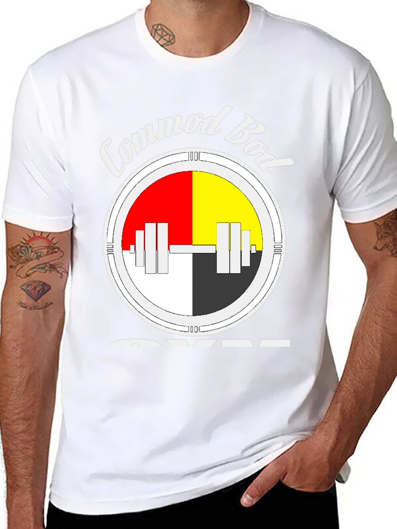 Commod Bod Gym Black Graphic T-Shirt