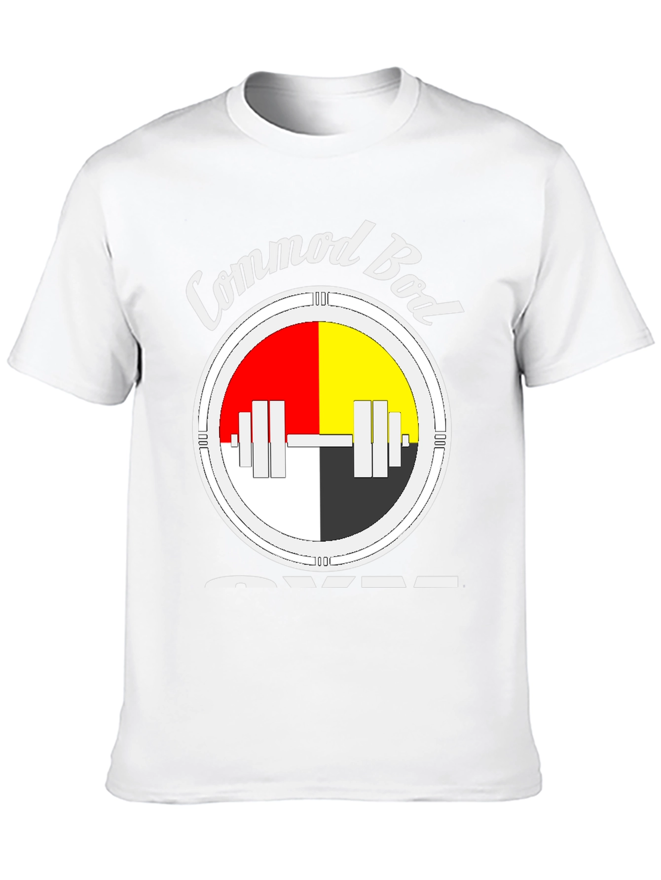 Commod Bod Gym Black Graphic T-Shirt
