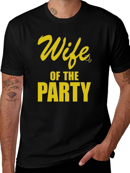 Wife of the Party Graphic Tee - Black