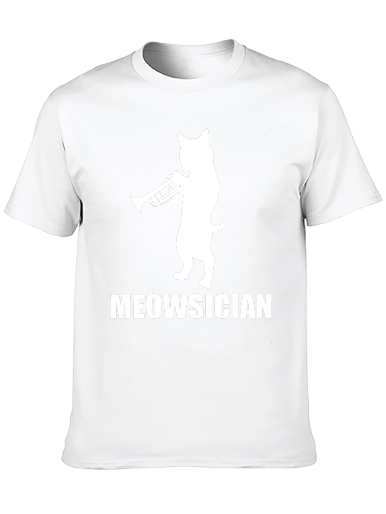 Meowsician Cat Trumpet Player T-Shirt