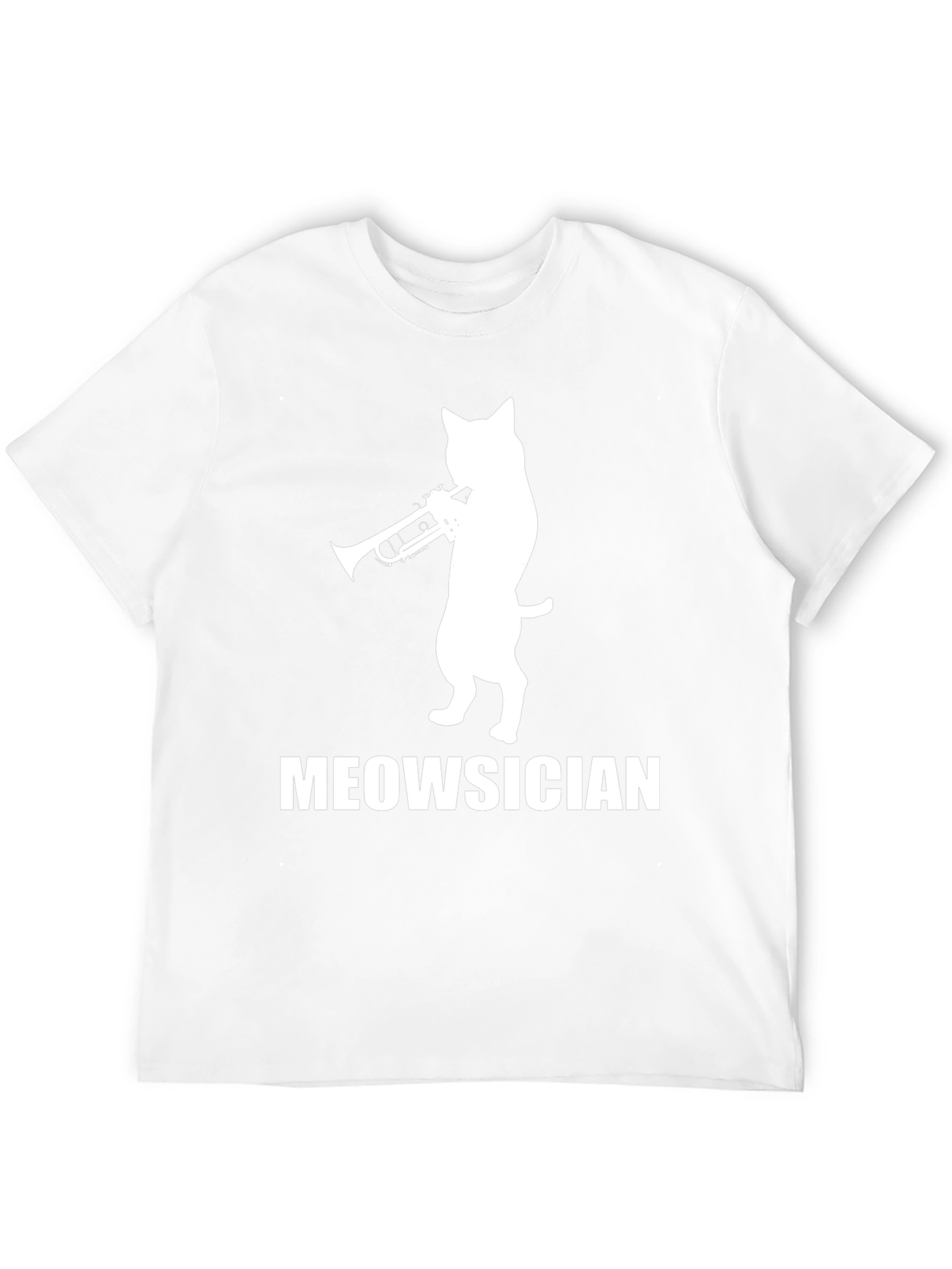 Meowsician Cat Trumpet Player T-Shirt