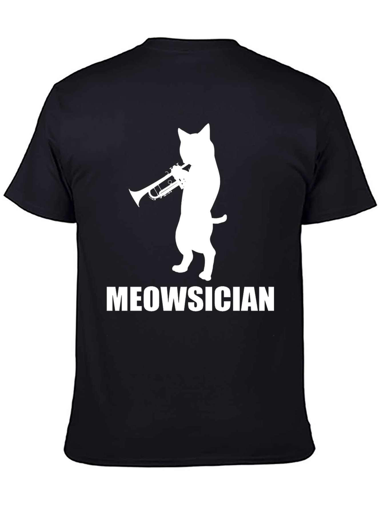 Meowsician Cat Trumpet Player T-Shirt