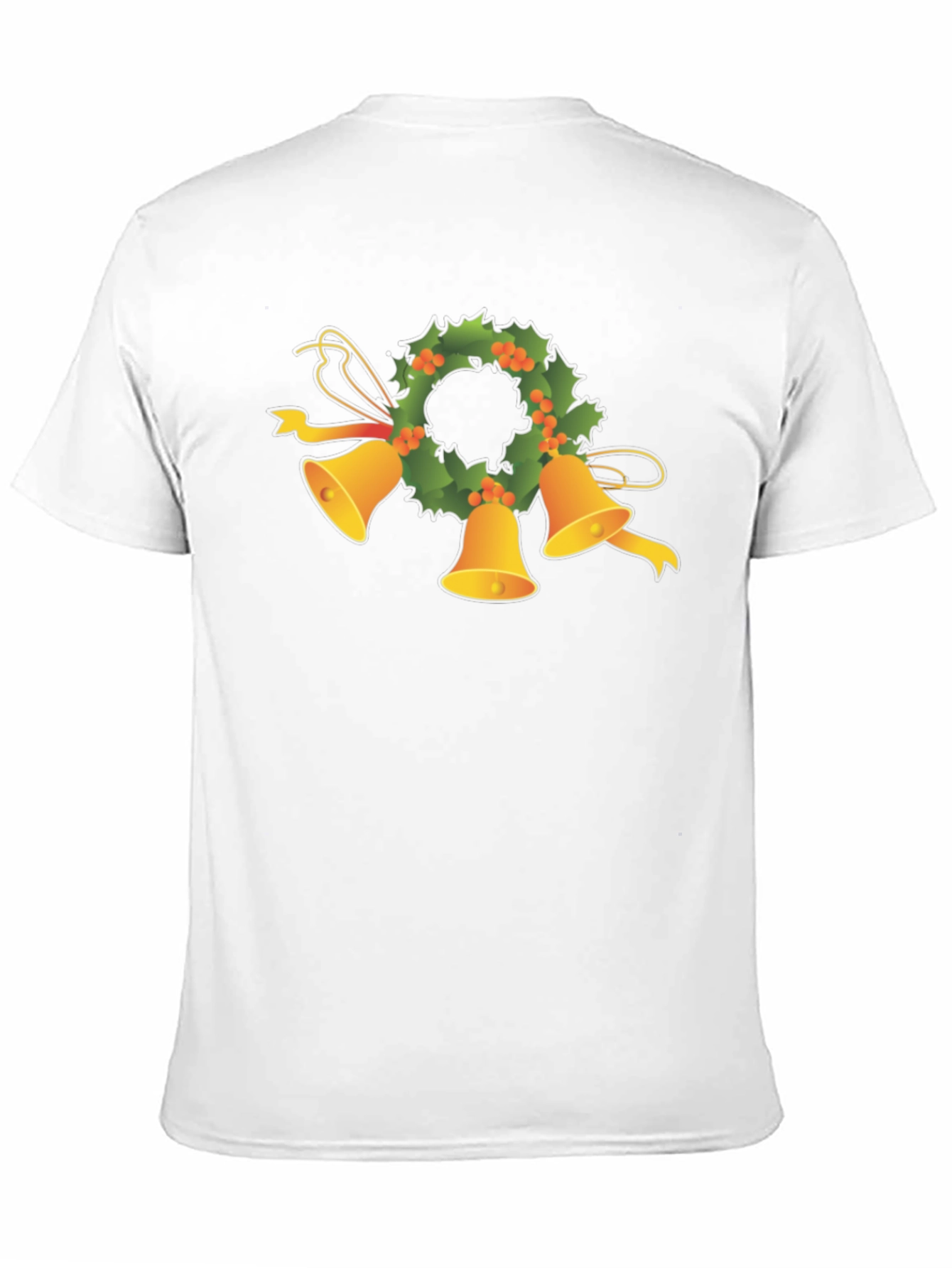Festive Holiday Bells Wreath Tee