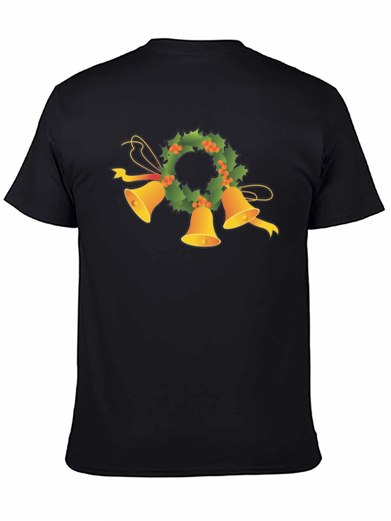 Festive Holiday Bells Wreath Tee