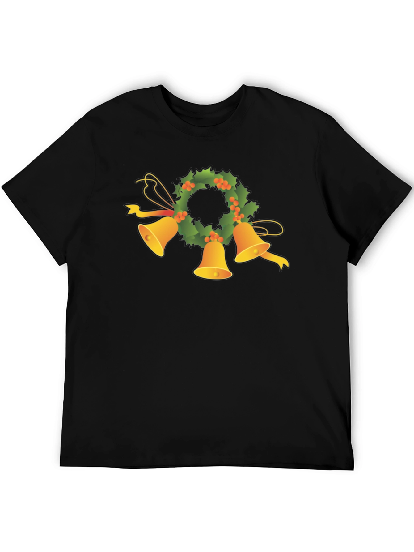 Festive Holiday Bells Wreath Tee