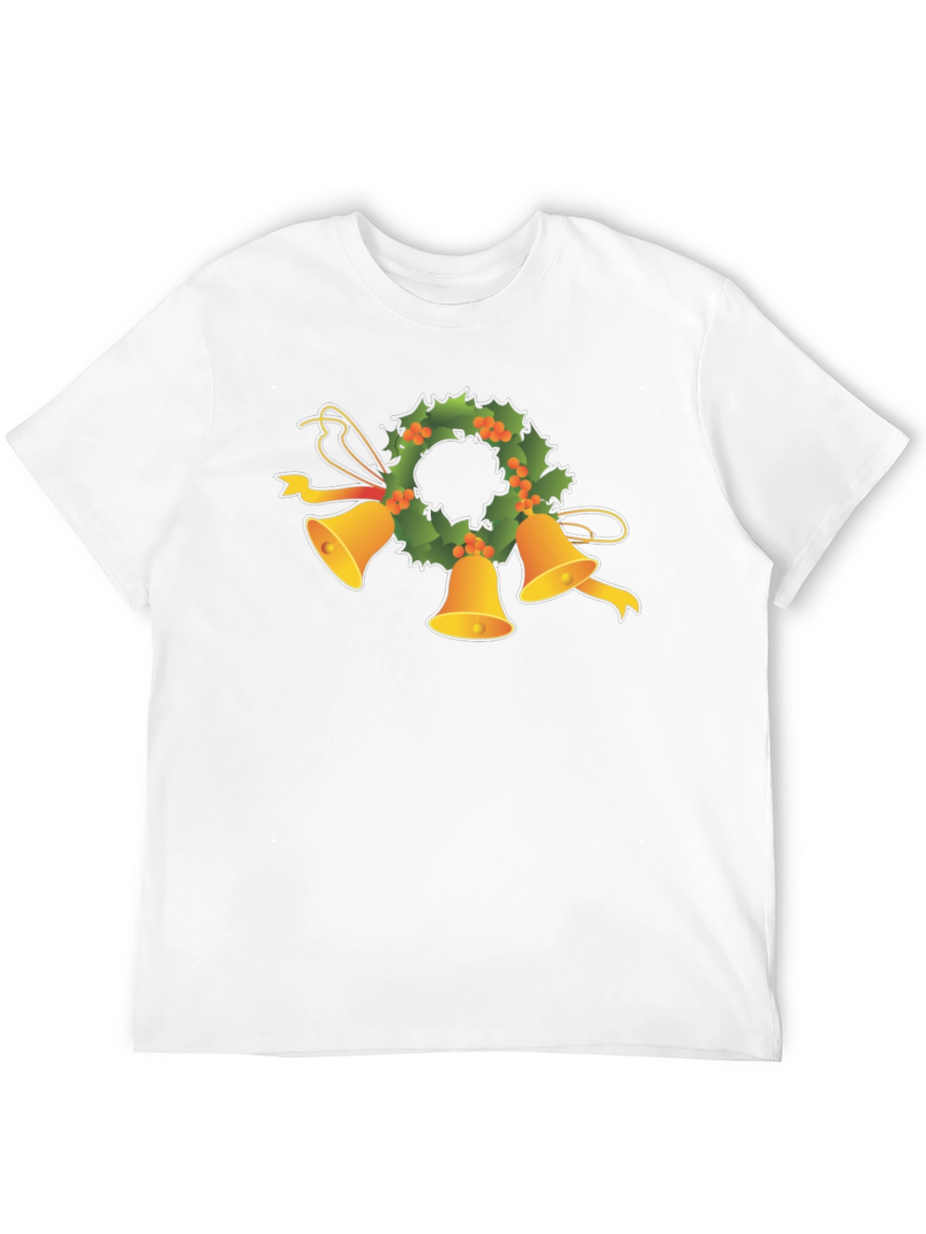 Festive Holiday Bells Wreath Tee